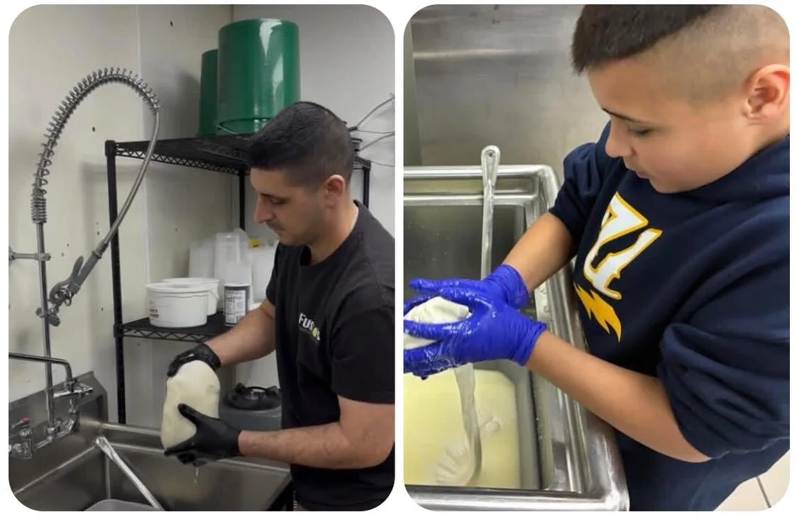 LAST BATCH of Fresh Mozzarella for a few weeks, due to undergoing back surgery tomorrow. Making a lot, due to current demand and Easter, but I still suggest getting in ASAP if you want it.