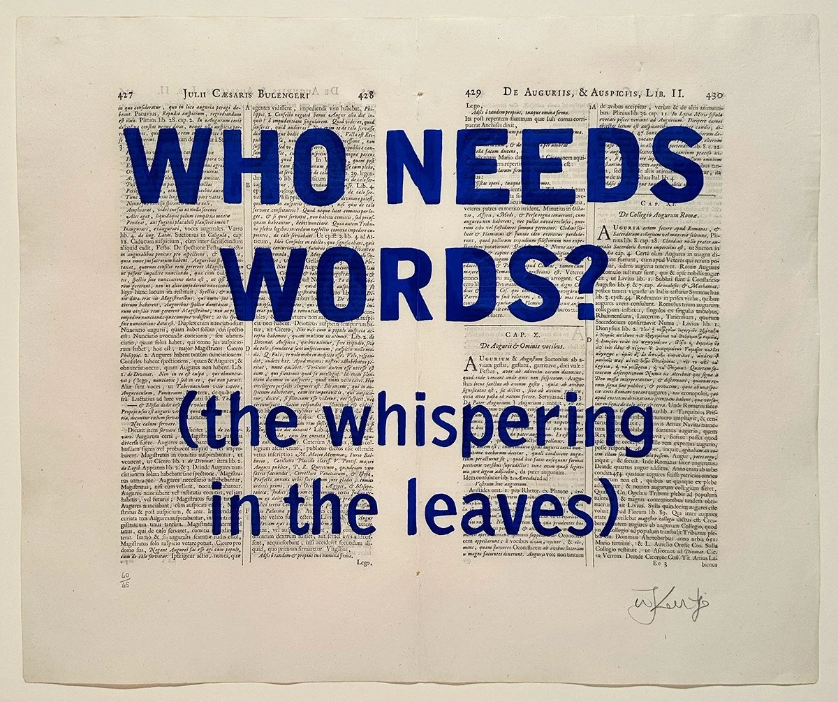 BLUE RUBRICS (WHO NEEDS WORDS), 2018