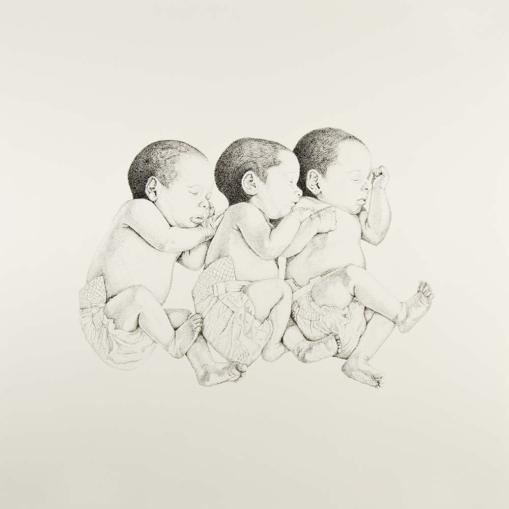 DRAWING 14 (BABIES), 2013