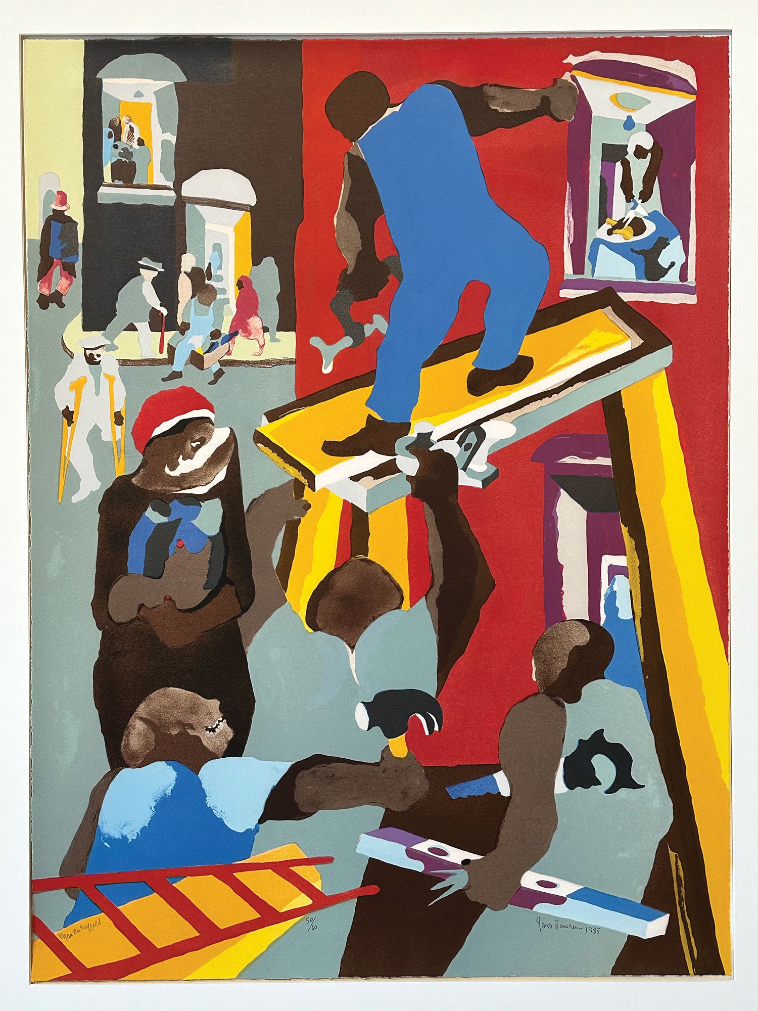 MAN ON SCAFFOLD, 1985