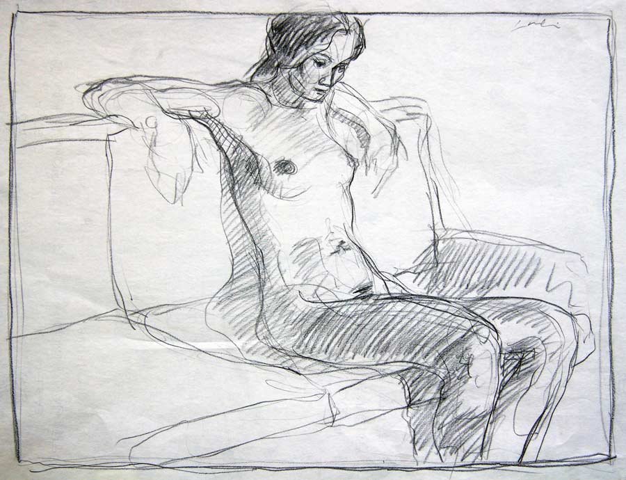 SEATED MODEL, 1980s