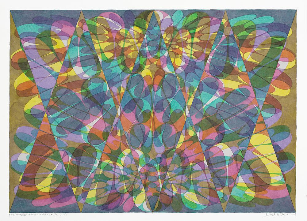 FOUR CROSSED INVERTING FIELDS #2, 2019
