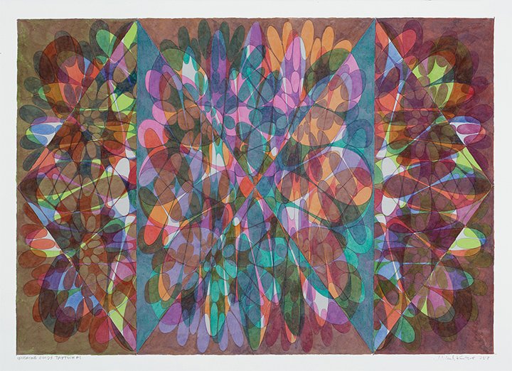 INVERTING OVOIDS TRIPTYCH #1, 2018