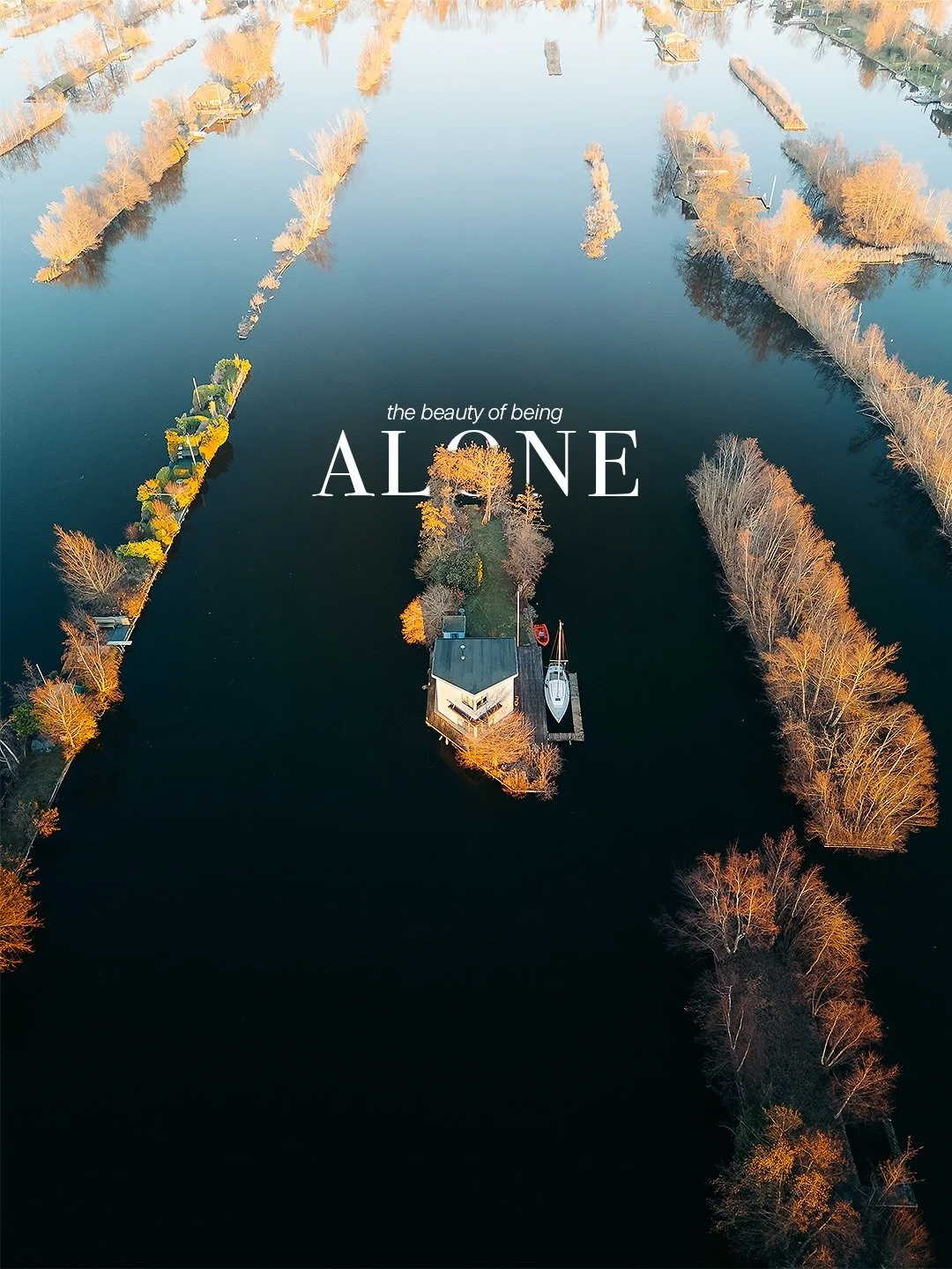 The beauty of being &hellip; alone 🏡

A tiny house, surrounded by water, silence, and the last golden light of the day.
Sometimes being alone isn&rsquo;t about loneliness - it&rsquo;s about finding a moment where the world finally slows down.

Could