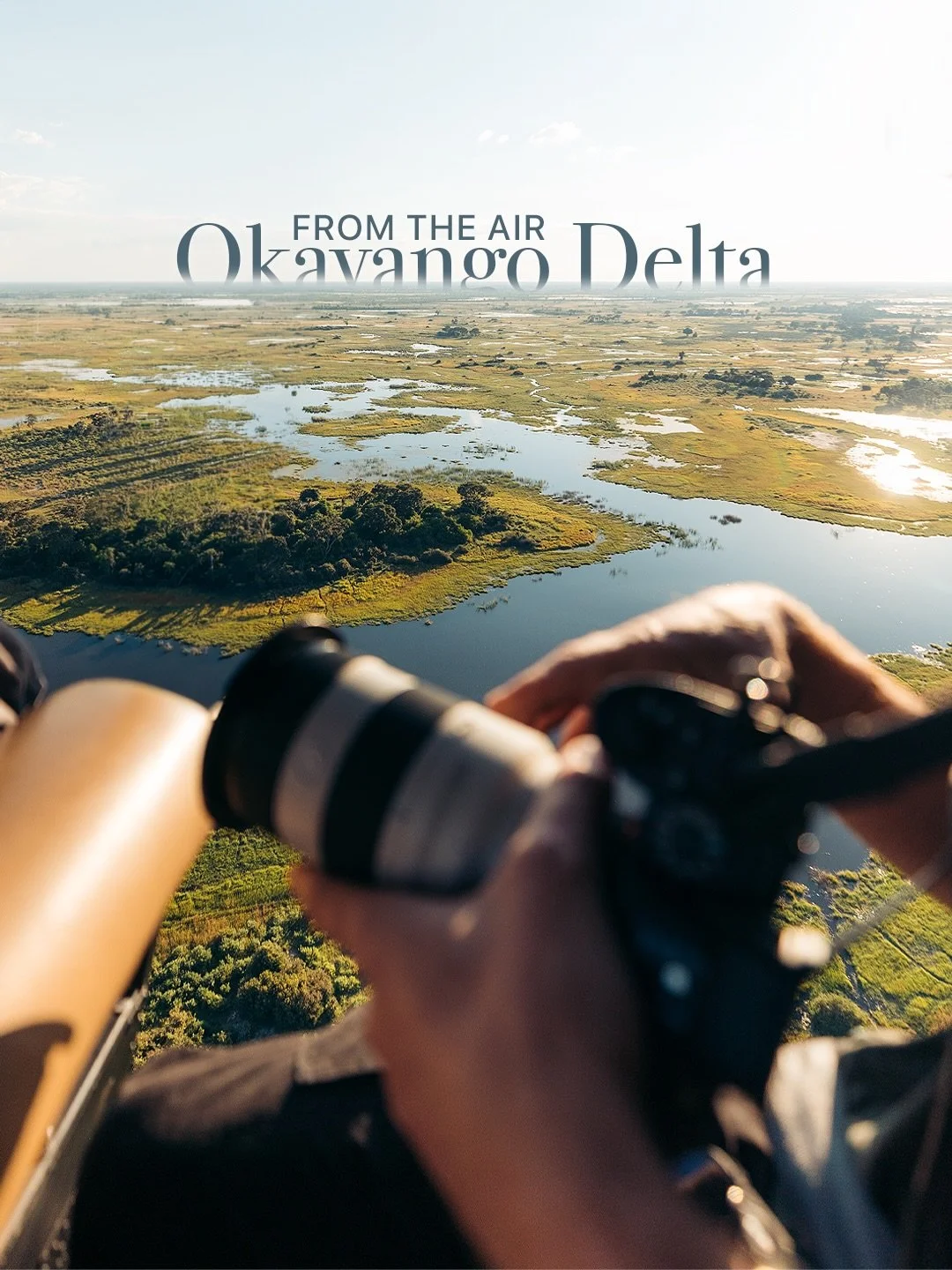 Unbelievable views over the Okavango Delta, Botswana 🚁

One of the best ways to experience the Delta during the rainy season is from above. A helicopter flight gives you a completely different perspective &mdash; endless channels, flooded plains, an