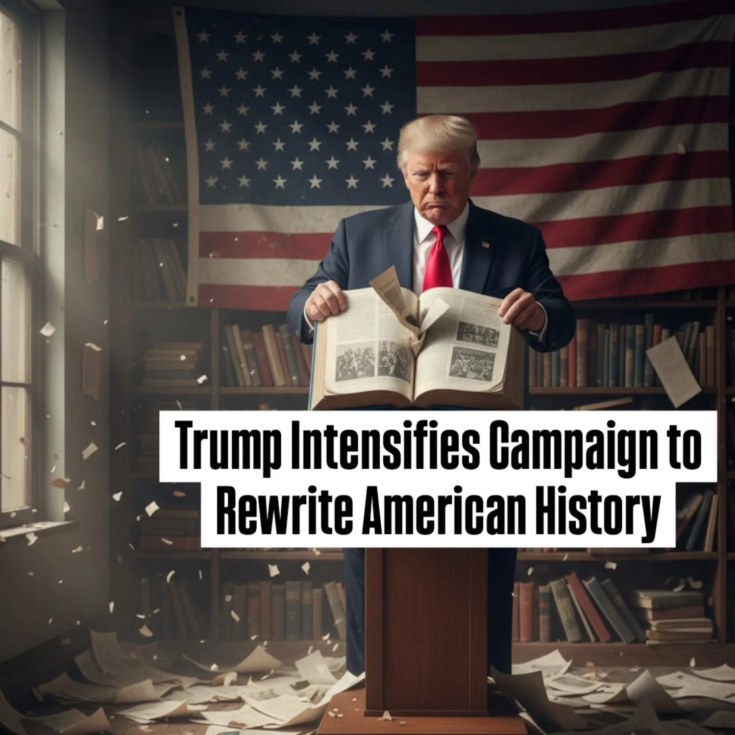 Trump Intensifies Campaign to Rewrite American History

By Stacy M. Brown
Black Press USA Senior National Correspondent

The Trump administration has intensified its campaign to rewrite how America tells its history, ordering federal agencies to remo