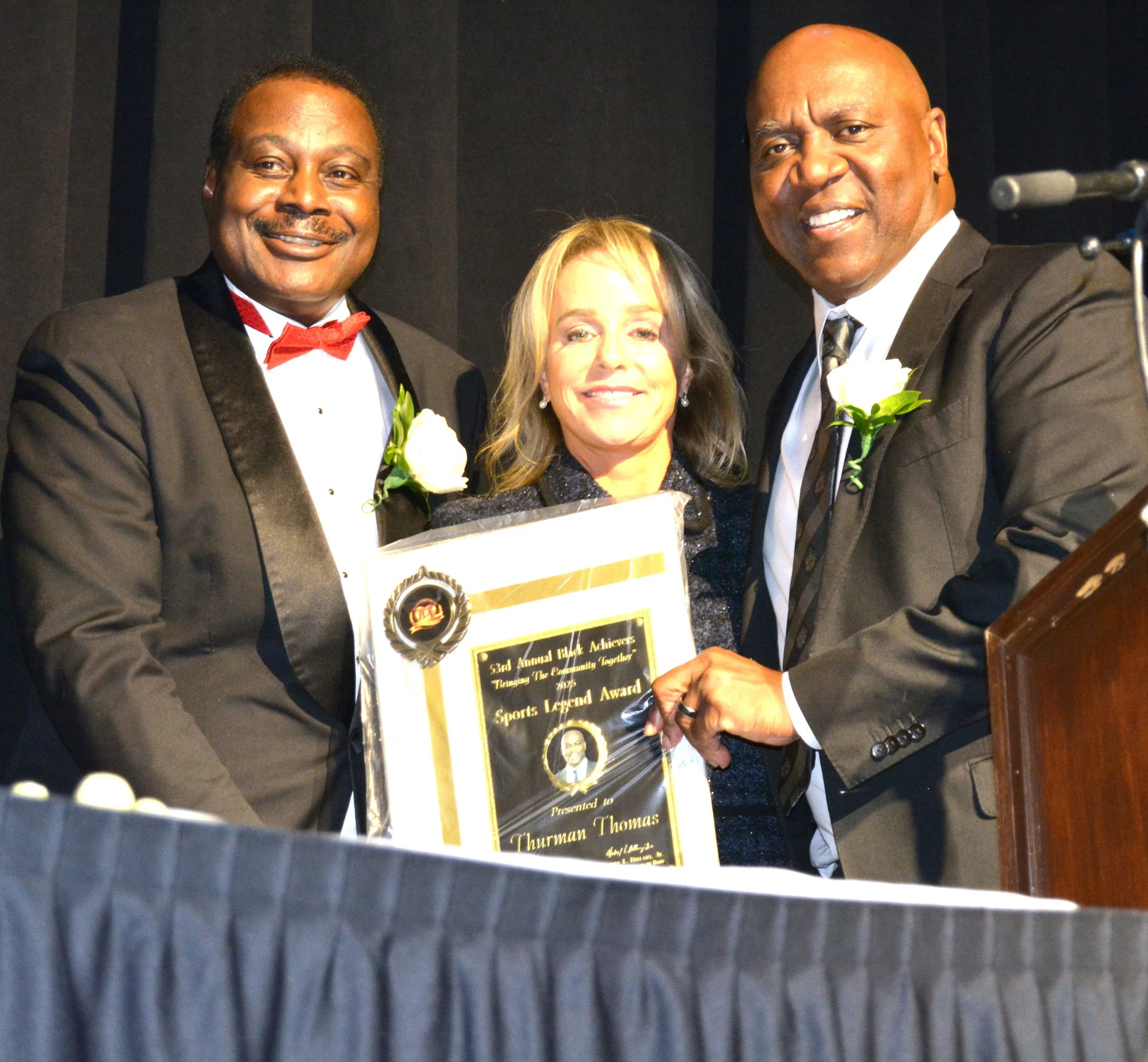  Herbert Bellamy Jr. and Mr. and Mrs. Thurman Thomas (Sports  Legend Award Recipient)