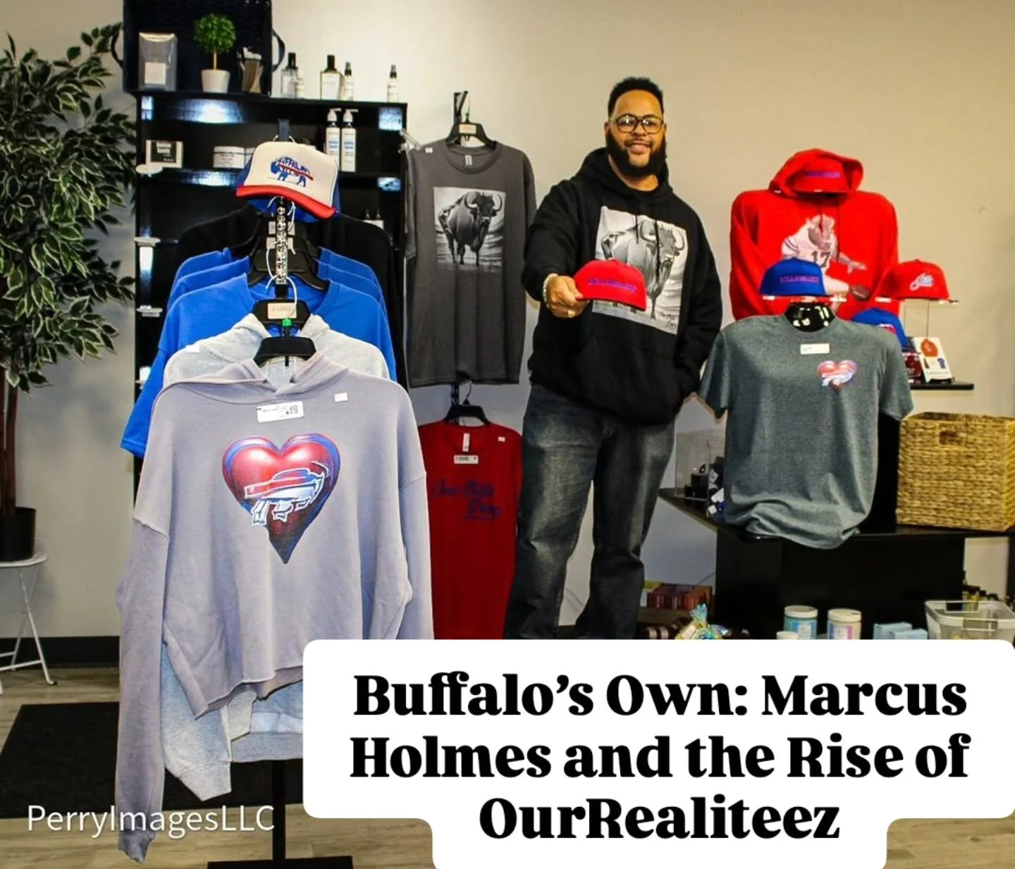 Buffalo&rsquo;s Own: Marcus Holmes and the Rise of OurRealiteez

By @perryimages2.0 
@ourrealiteez 

In the heart of Buffalo, New York, a vibrant city known for its stunning architecture, rich history, and passionate sports culture, a local entrepren