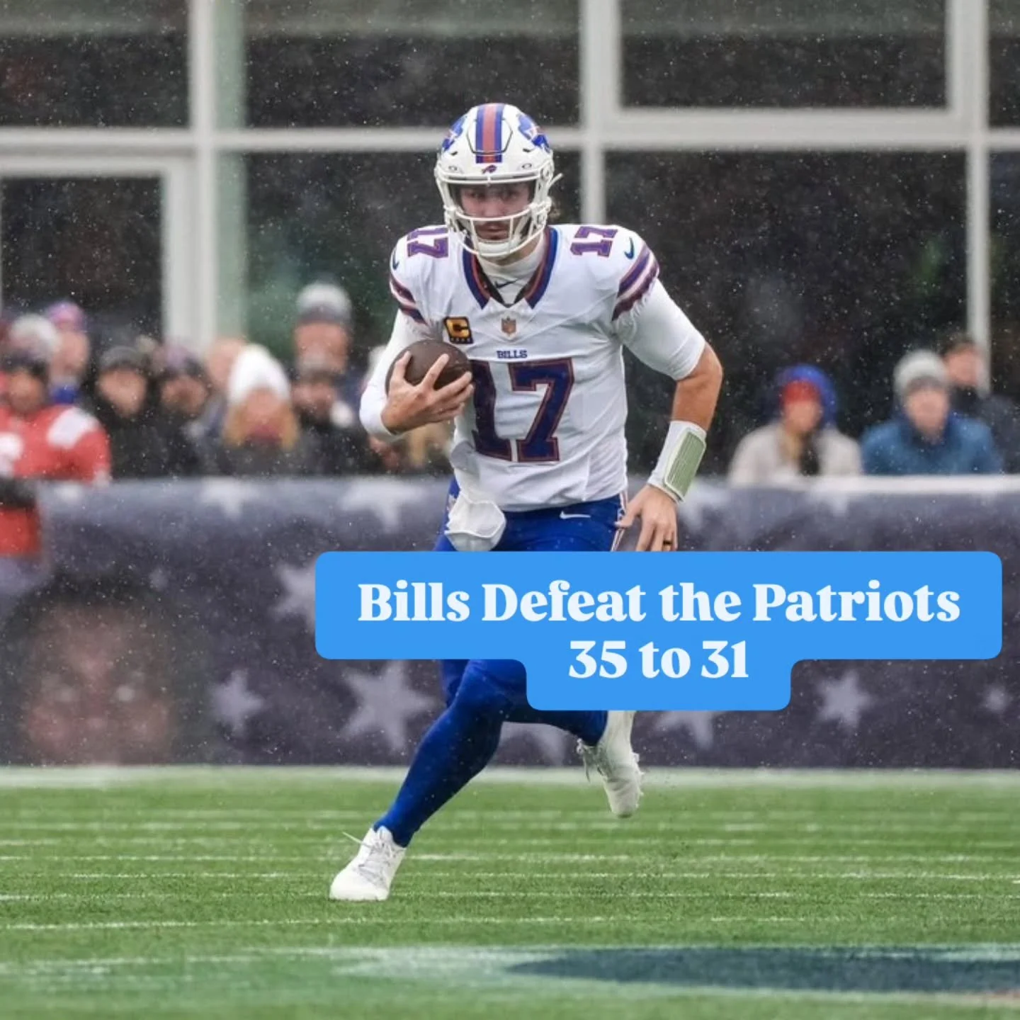 Bills Defeat the Patriots 35 to 31

Photos by Jerome Davis

@buffalobills 

#716buffalo #nfl #716 #billsmafia #buffalobills