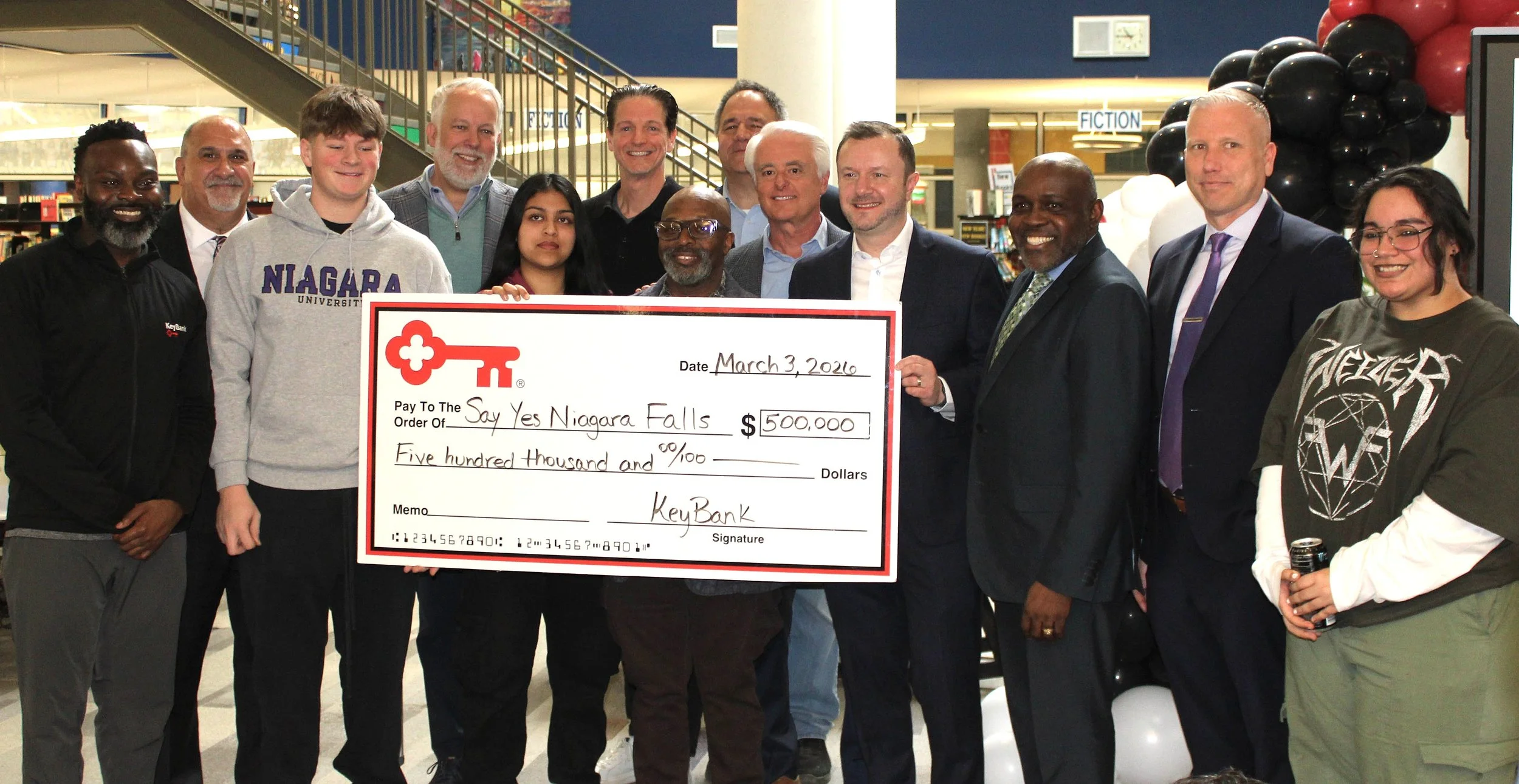 $500,000 KeyBank Investment in Say Yes Niagara Falls Expands Higher Education Access for Local Students