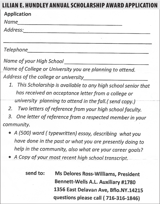 Lilian E. Hundley Annual Scholarship Award
