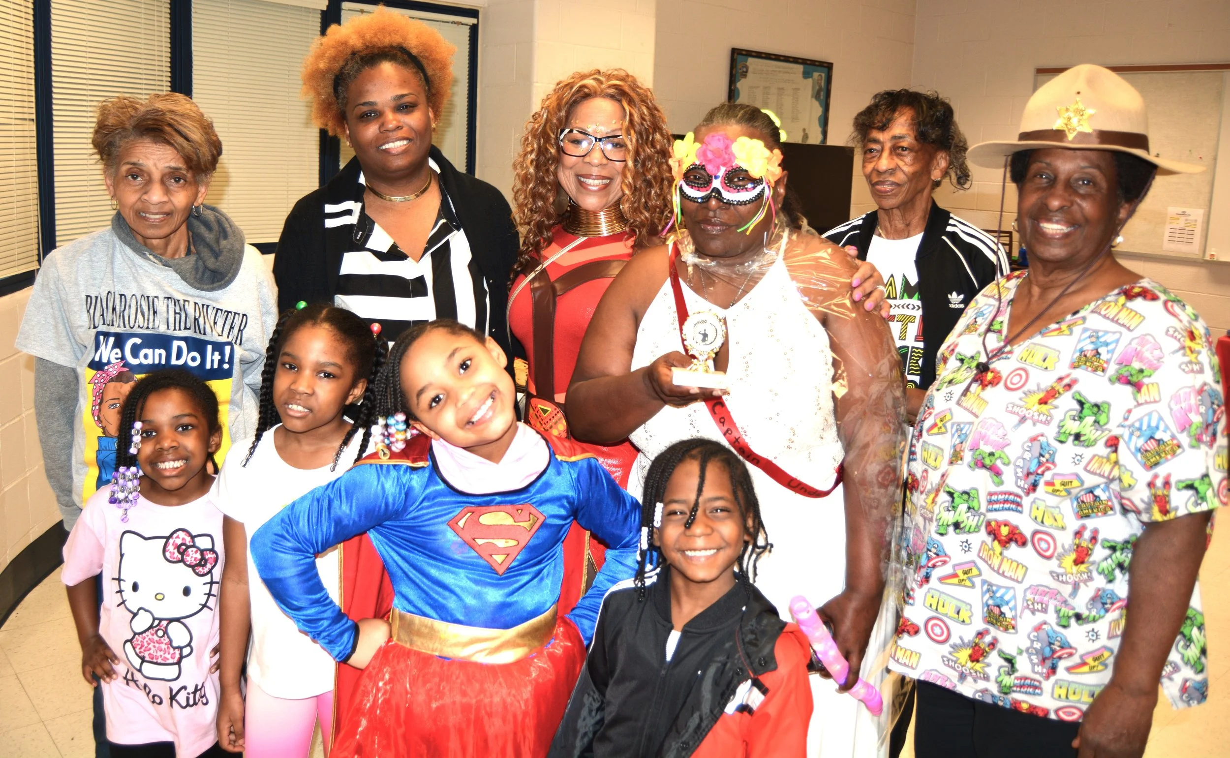 Superheroes Appeared at C-District Police Station for Kids