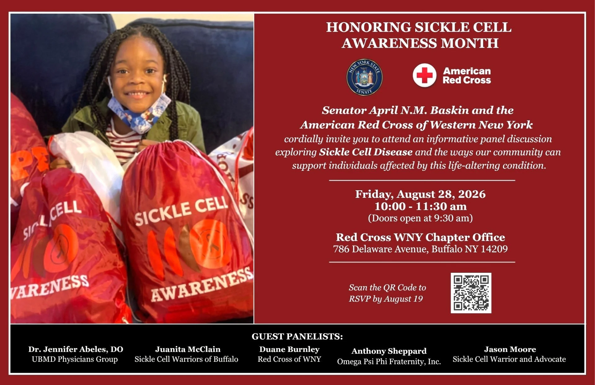 Senator April N. M. Baskin and the American Red Cross Honor Sickle Cell Awareness Month