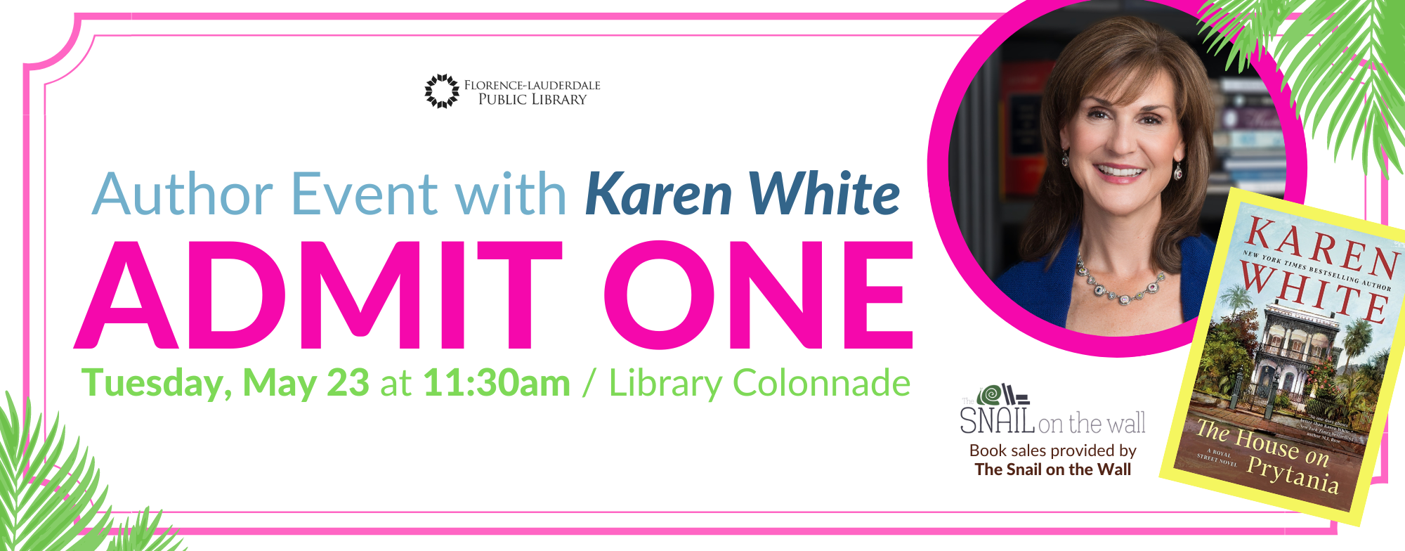 FLPL Karen White Luncheon eTicket, 2023