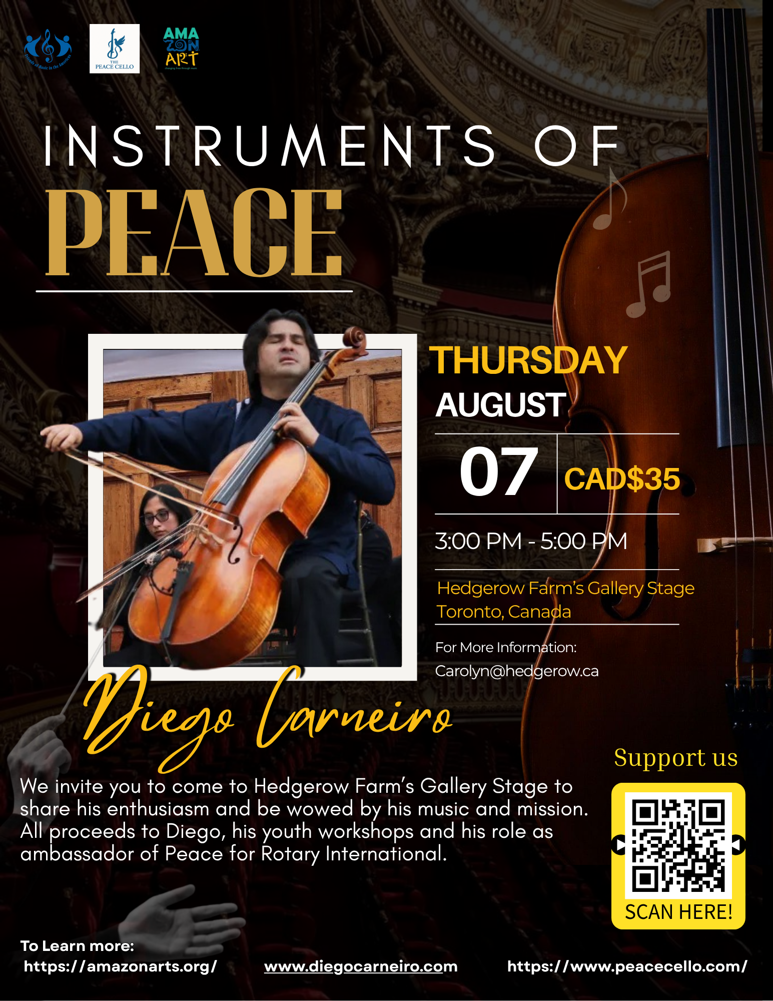 Instruments of Peace — Hedgerow Farms, Toronto, Canada