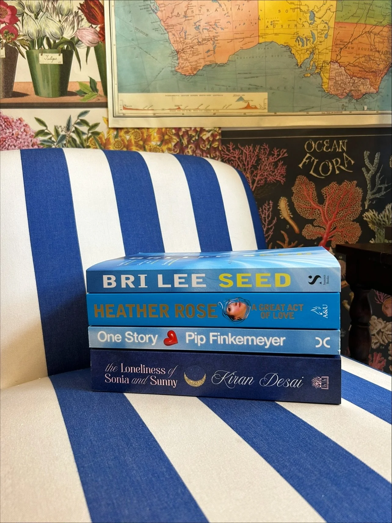 Some new on-brand-blue books we&rsquo;ve loved! 🩵💙 (not that it&rsquo;s a prerequisite&hellip; 😉) swipe for recommendations from reading powerhouses: our bookseller Gab and our customer Lou 📘