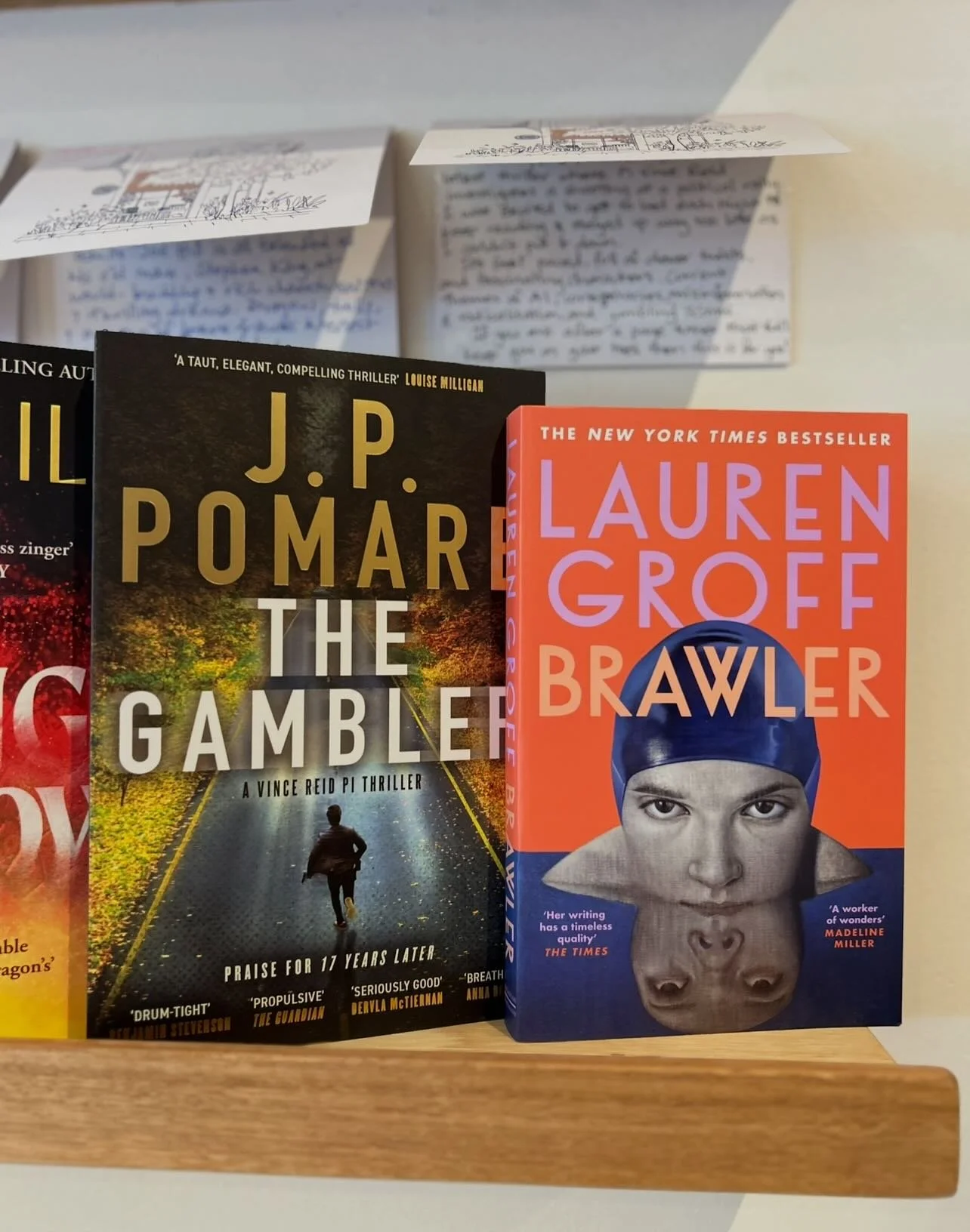 Two new additions to the staff recommends shelf: The Gambler by @jppomare &amp; Brawler by @legroff 🔥 Amanda is on a hot streak! 📚