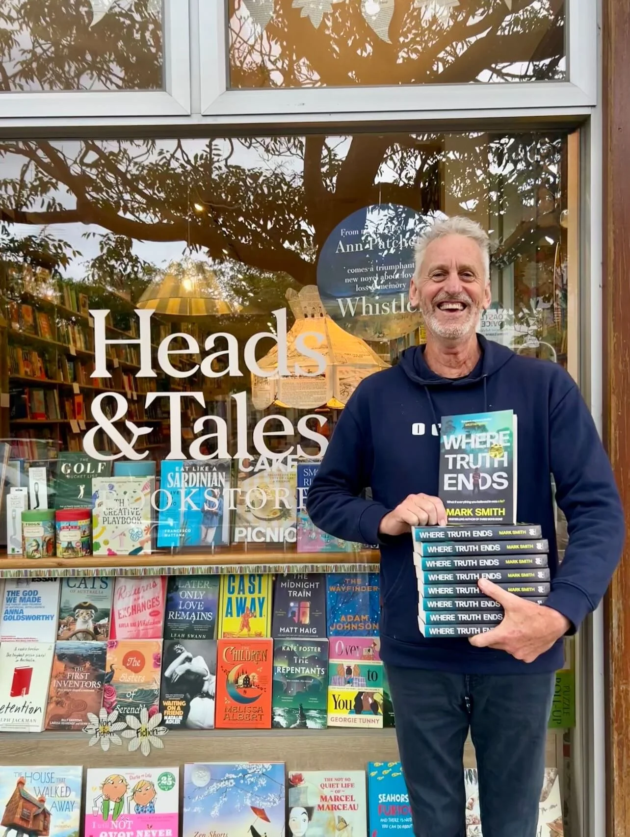 Two brilliant author visits this week, with two new books most worthy of a place on your shelves! 📚 

Local author @marksmithauthor is back with a twisty, addictive psychological thriller WHERE TRUTH ENDS where a peaceful climate protest ends with a