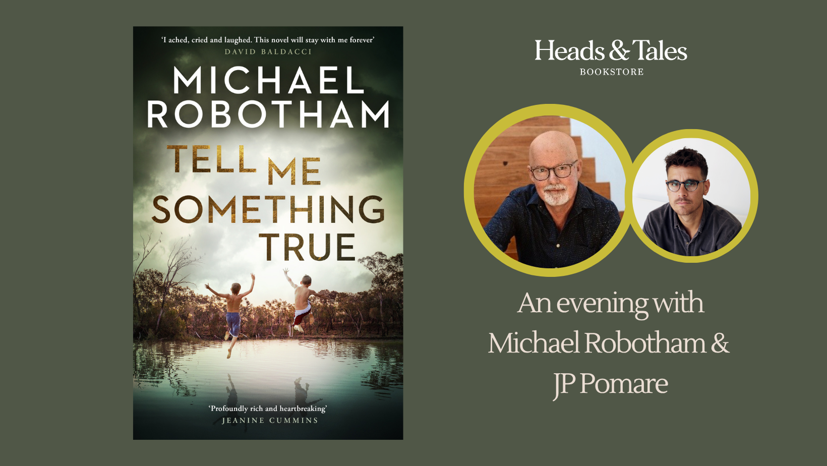 An evening with Michael Robotham &amp; JP Pomare
