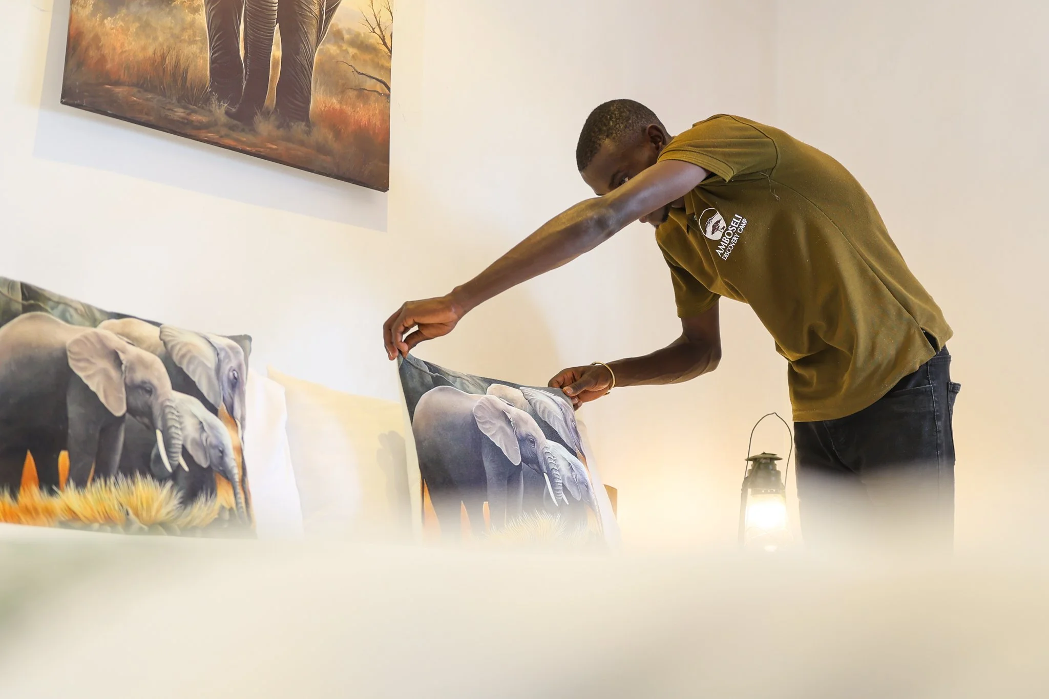 Housekeeping Staff in Department - Double Room - Log Cabin (House) - Amboseli Discovery Camp - Angle 3.jpg