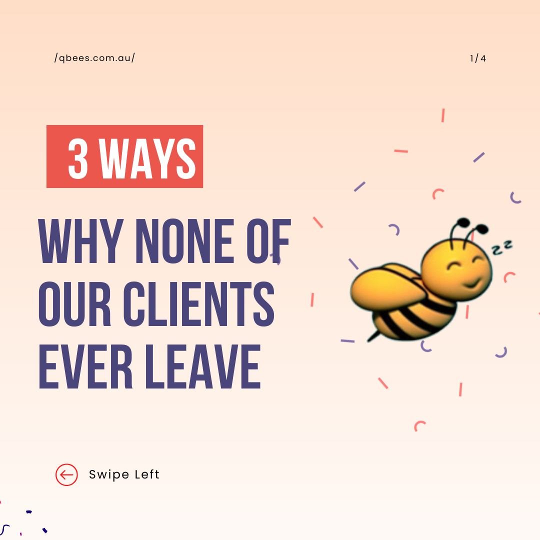 💛 Wonder why our clients never leave us? Swipe to see the top 3 reasons! From personalized service to unmatched reliability, we make sure every client feels special. Join the Qbees family today and experience the difference! ✨ #ClientLove #qbeesclea