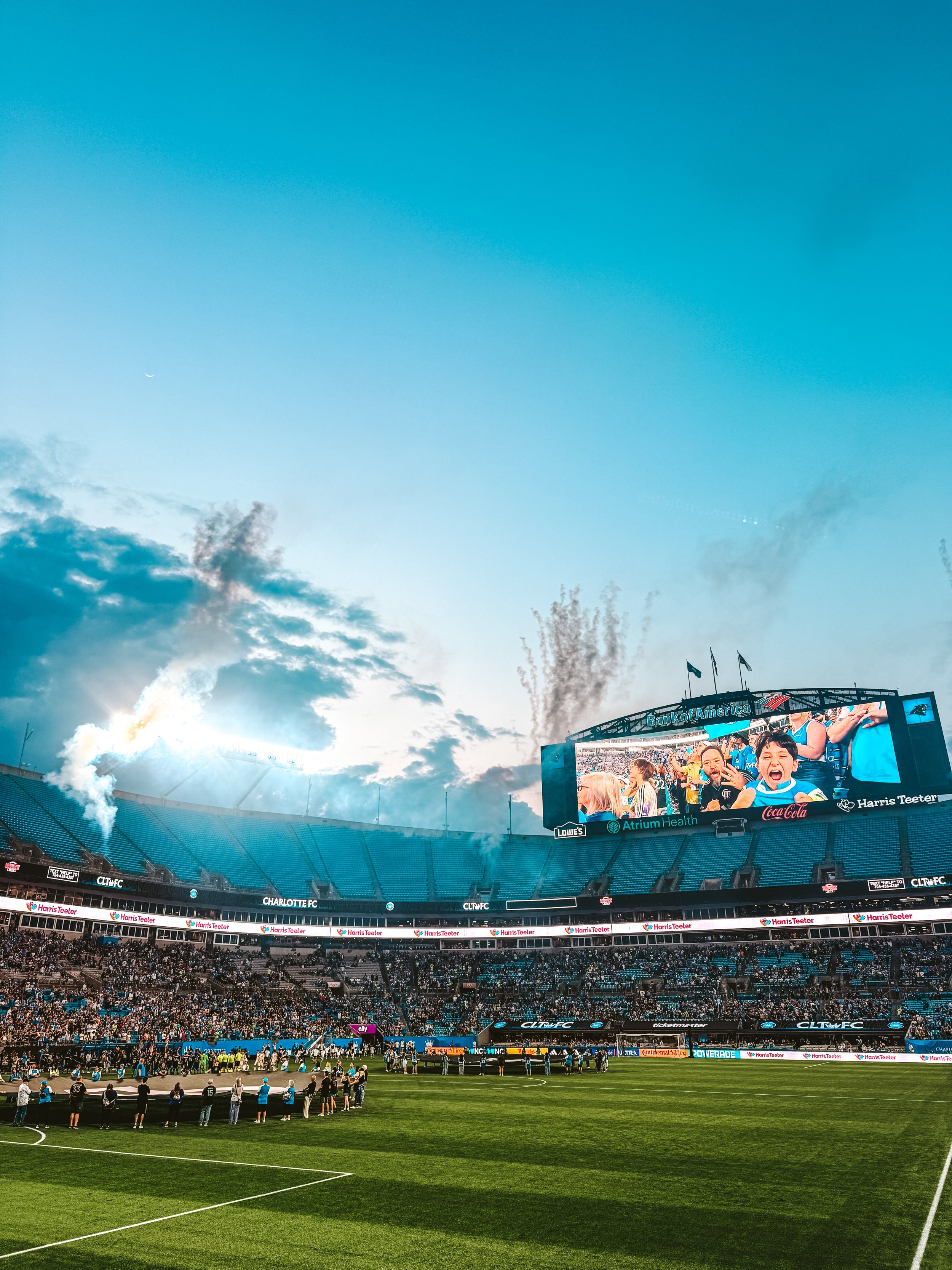 charlotte bank of america stadium during soccer game