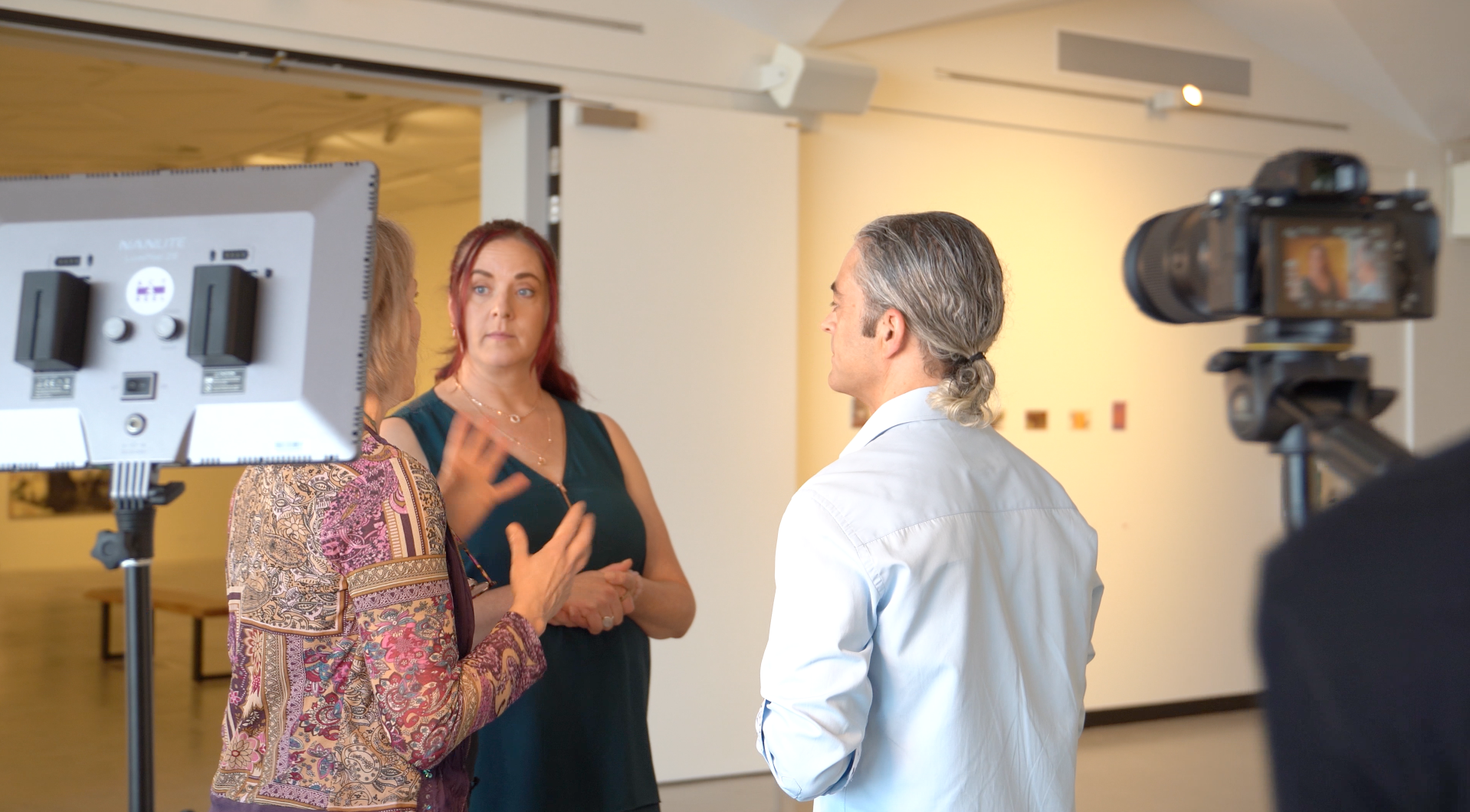 Showreel rehearsal shoot with Amelia Hurst & Nicholas Pardy. Screen capture: Adam Day