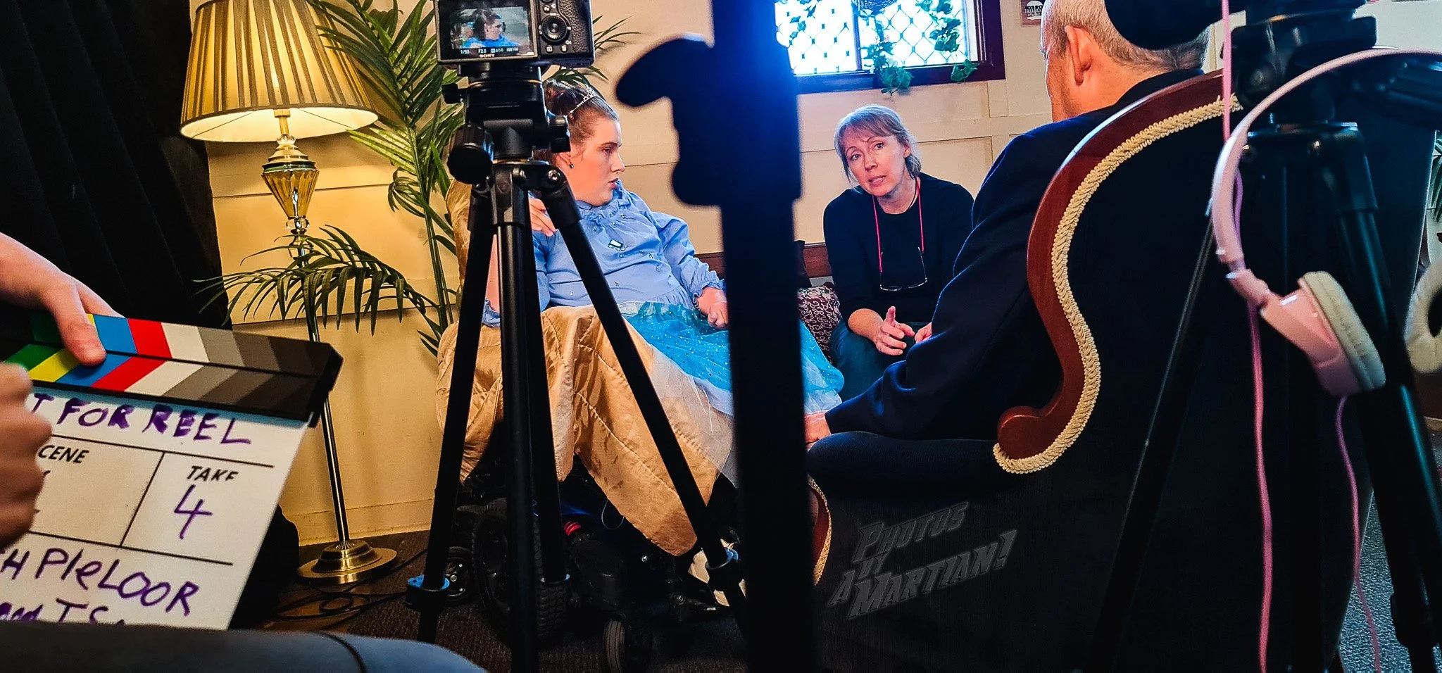 Director chats with Simone Bartram at ACTHub. Photo: Mars Que
