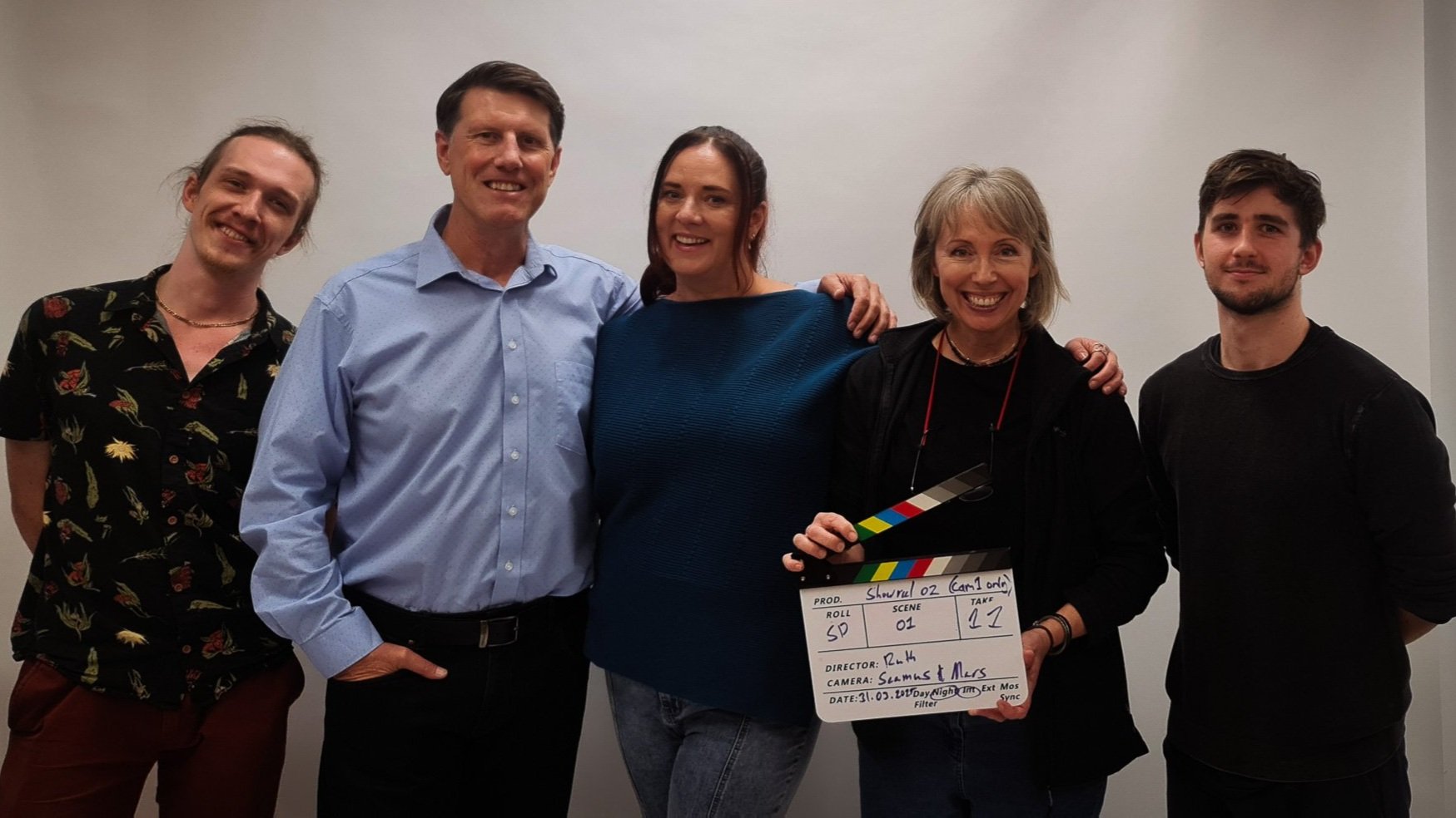 That's a Wrap at Ready Set Snap with Mars Que, Anthony Mayne, Amelia Hurst, Seamus Halligan and Ruth Pieloor.
Photo Allison Geyer

