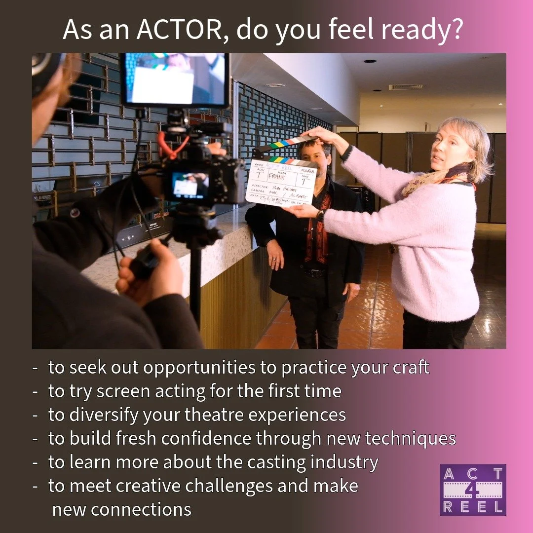 Regional and Canberra-based Actors:
Workshop opportunity!
🎬🎬🎬
#actorslife #screenactors #studyacting #meisneractors #castingskills #selftaping #showyourbest

https://events.humanitix.com/screen-acting-with-ruth-pieloor