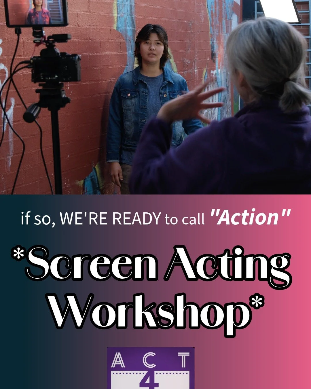 Calling Canberra Actors!

https://events.humanitix.com/screen-acting-with-ruth-pieloor

#showyourbest #acting #screenacting #honeskills #actors 🎬