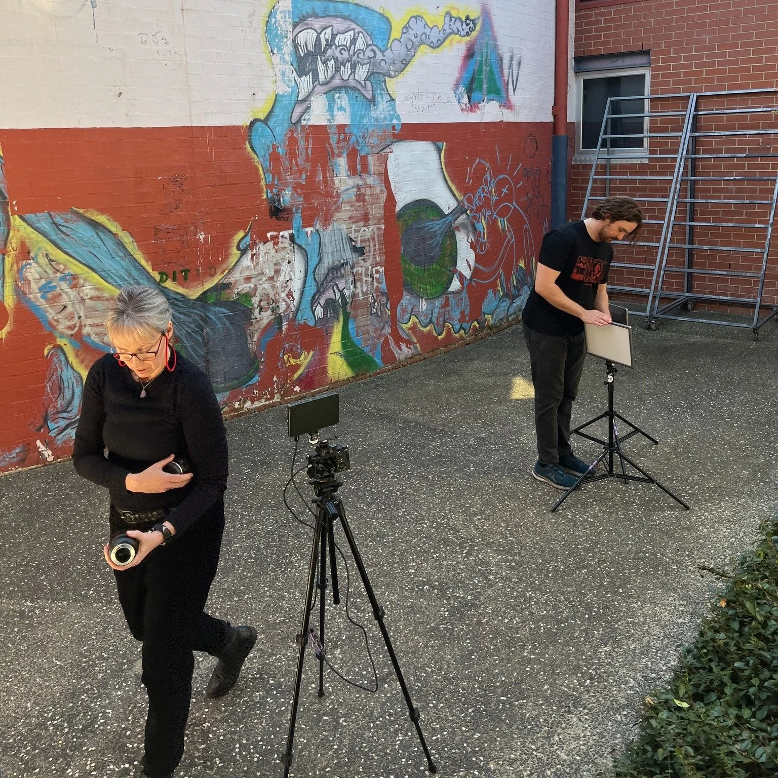 Showreel shoot at the Street with Mack Dunn. Photo: The Street