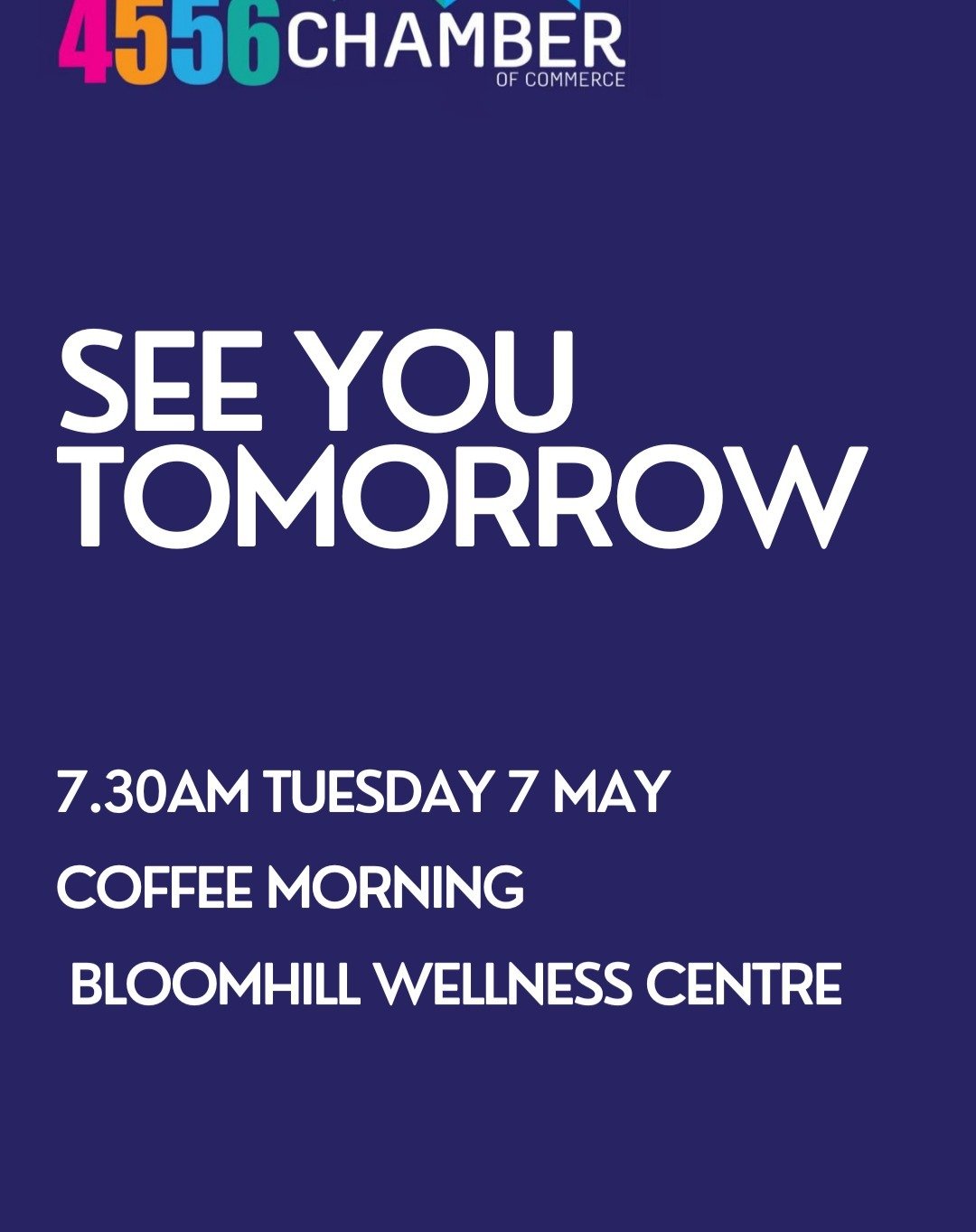 May coffee morning for business colleagues is TOMORROW! 

We'll meet up at @bloomhillcancercare on Ballinger Road, Buderim from 7.30am. 

#bloomhill #charitybeginsathome #4556chamberofcommerce #businessnetworking #sunshinecoastbusiness