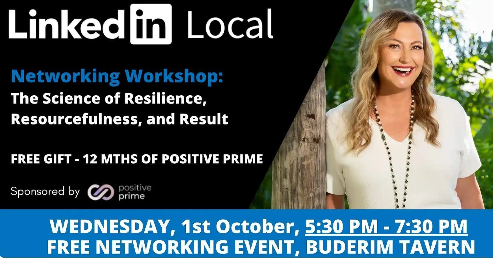 Discover the science of resilience, resourcefulness &amp; results at LinkedIn Local Sunshine Coast.

Join us at Buderim Tavern on Wednesday, 1st October (5:30&ndash;7:30 pm) for an evening with Kim Serafini, a global authority in neuroscience and pos