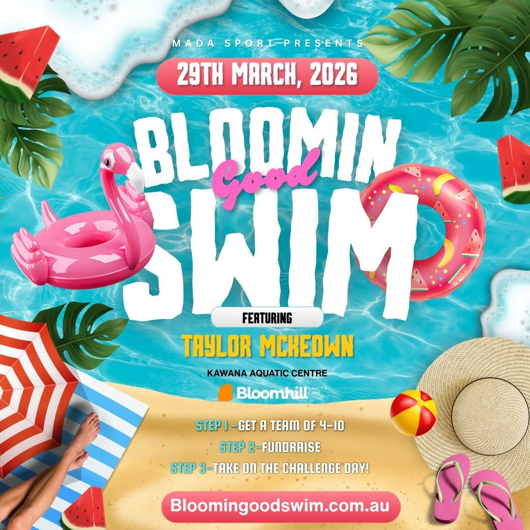 🌊🎉 Bloomin Good Swim Family Fun Day 🎉🌊

We love seeing our community come together for a great cause, and this one is set to be a splash 💛

Bring the whole family along to the Bloomin' Good Swim on 29 March at Kawana Aquatics Centre, a pool-part