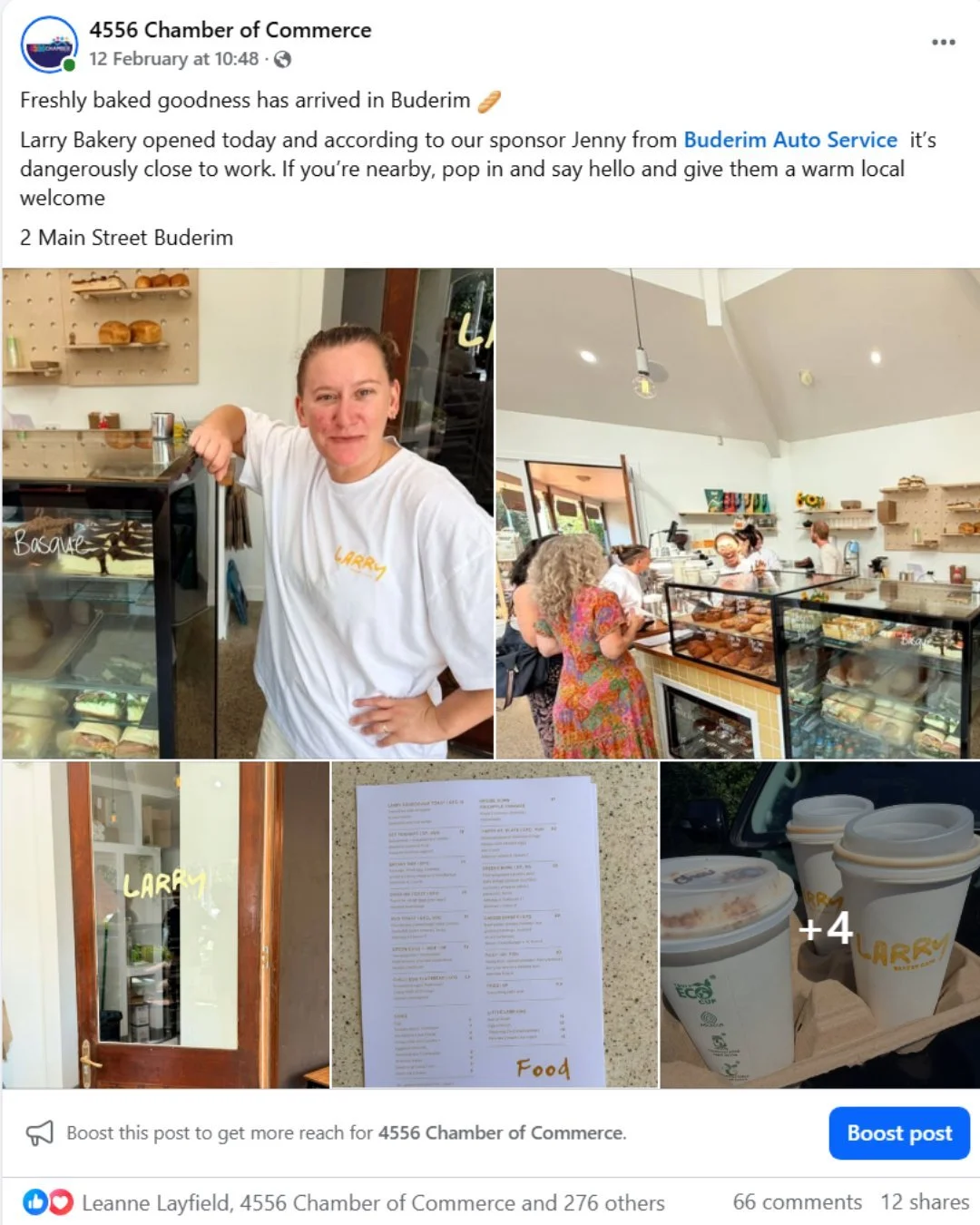Last week, we shared that Larry Bakery had opened in Buderim, and wow, the response has been incredible. Seeing everyone like, comment, and share shows just how much our community loves to support local businesses and how much of a difference that su