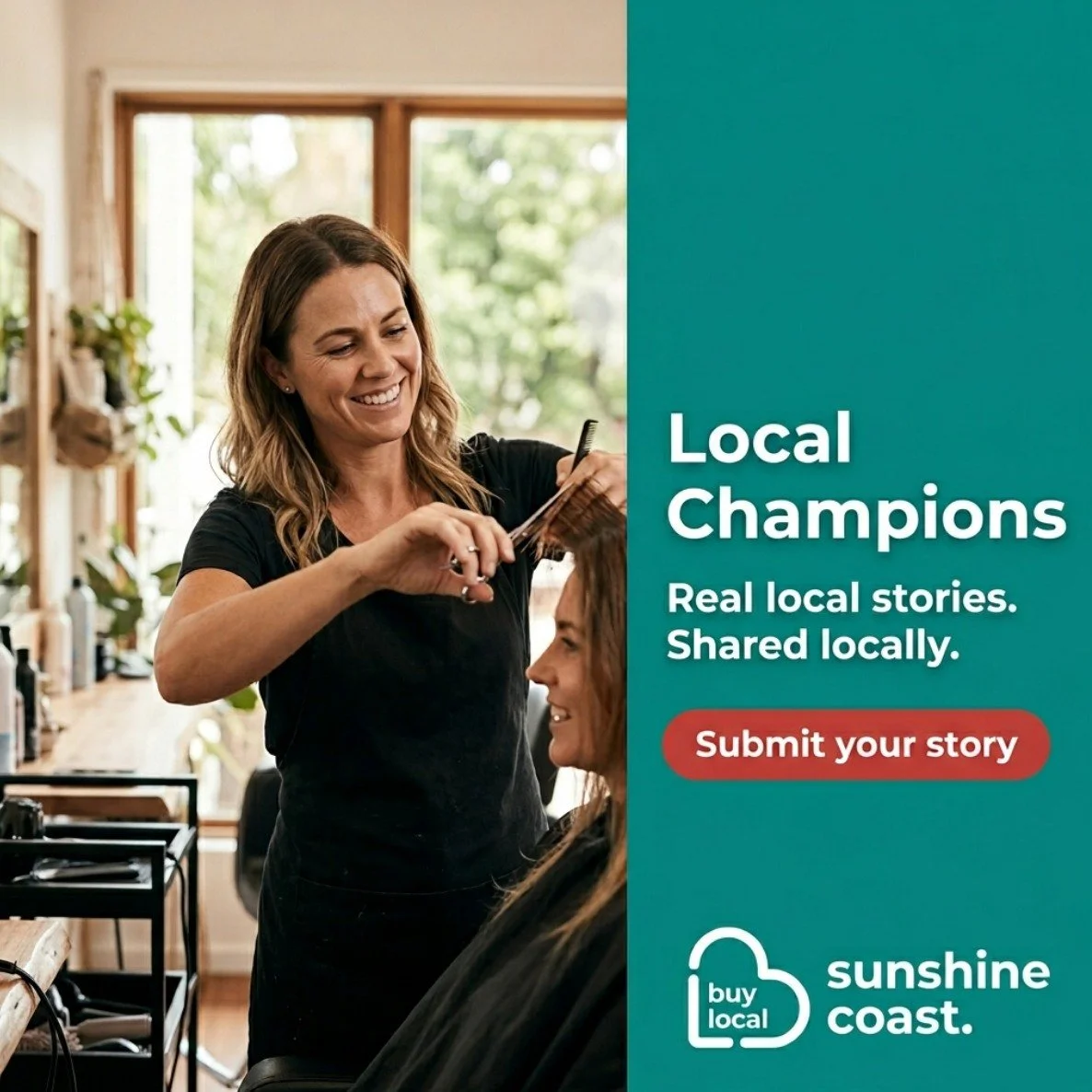@buylocal_sunshinecoast  Champions campaign is now live.

If you&rsquo;ve been meaning to share your story, this is your sign to do it.

Running from 2 March to 14 April 2026, the campaign shines a spotlight on the people behind Sunshine Coast busine