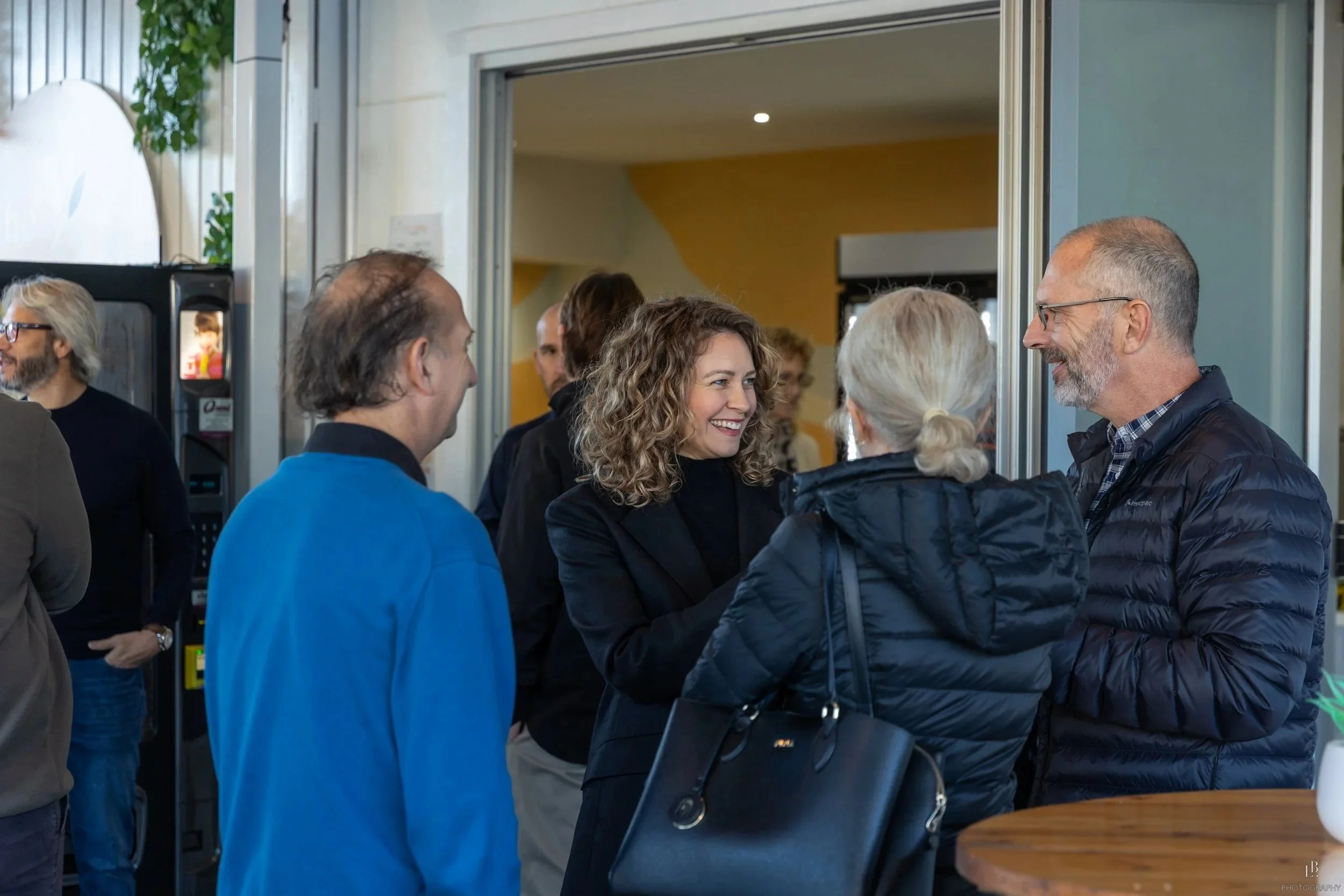Coffee morning conversations at our June 2026 event. Image credit Lauren Biggs Photography