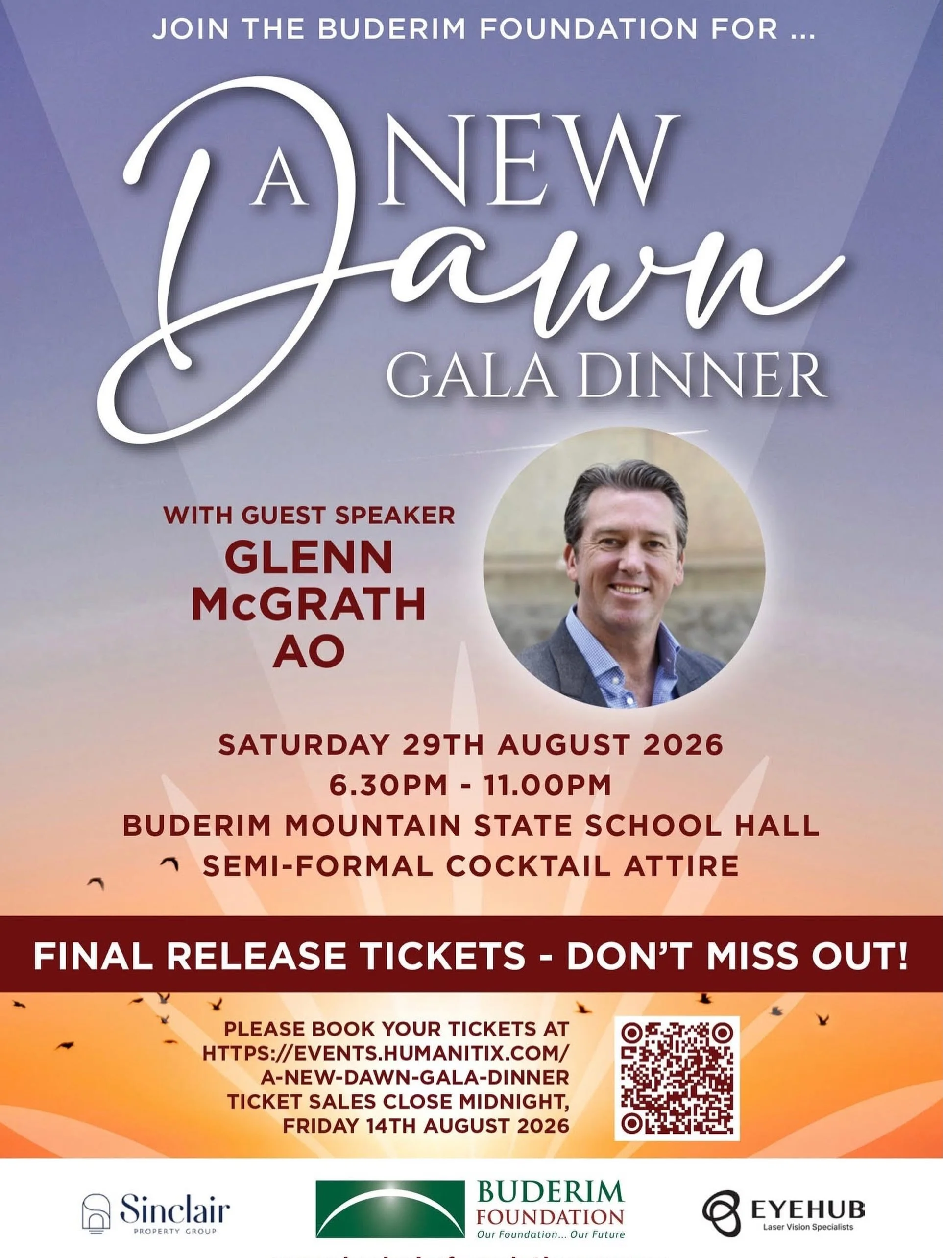 Your seat at the table is waiting! ✨ 

A friendly reminder that ticket sales for @buderimfoundation &lsquo;s A New Dawn Gala Dinner close on Friday 14 August.

Join us for an unforgettable evening of inspiration, connection and community as we come t