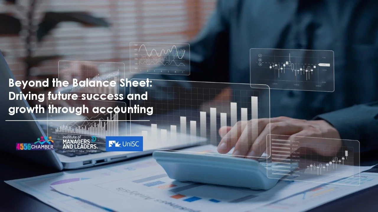 Hey business fans! See you tomorrow @ 7am @ Collider in the Innovation Centre, UniSC for a deep dive into the connection between financial performance and business strategy! 

Discover how to drive future success and growth through comprehending your