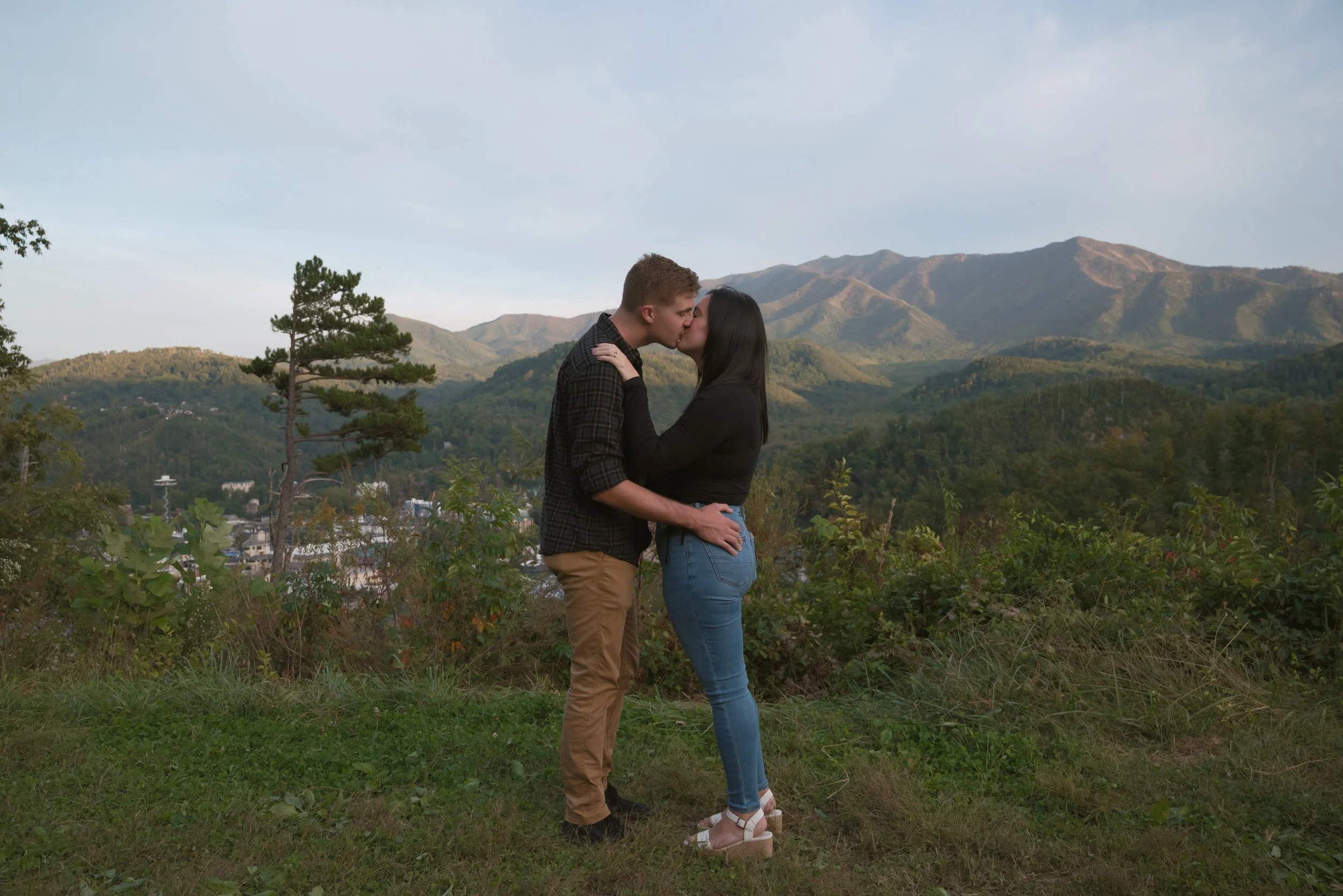 Smoky Mountain proposal at Gatlinburg overlook by 333 Photography