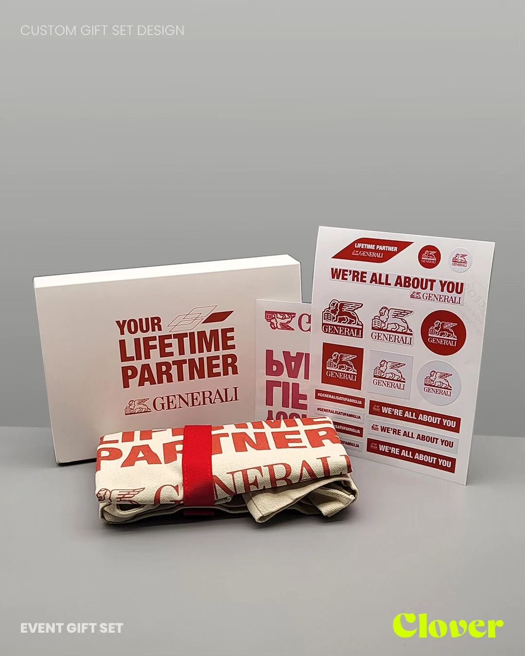 Gift perfection in every slide! 🎁✨

Swipe left to explore Generali's custom-designed sets &ndash; from chic gift&nbsp;boxes to playful stickers and handy tote bags.&nbsp;

Elevate your brand with personalized sophistication.