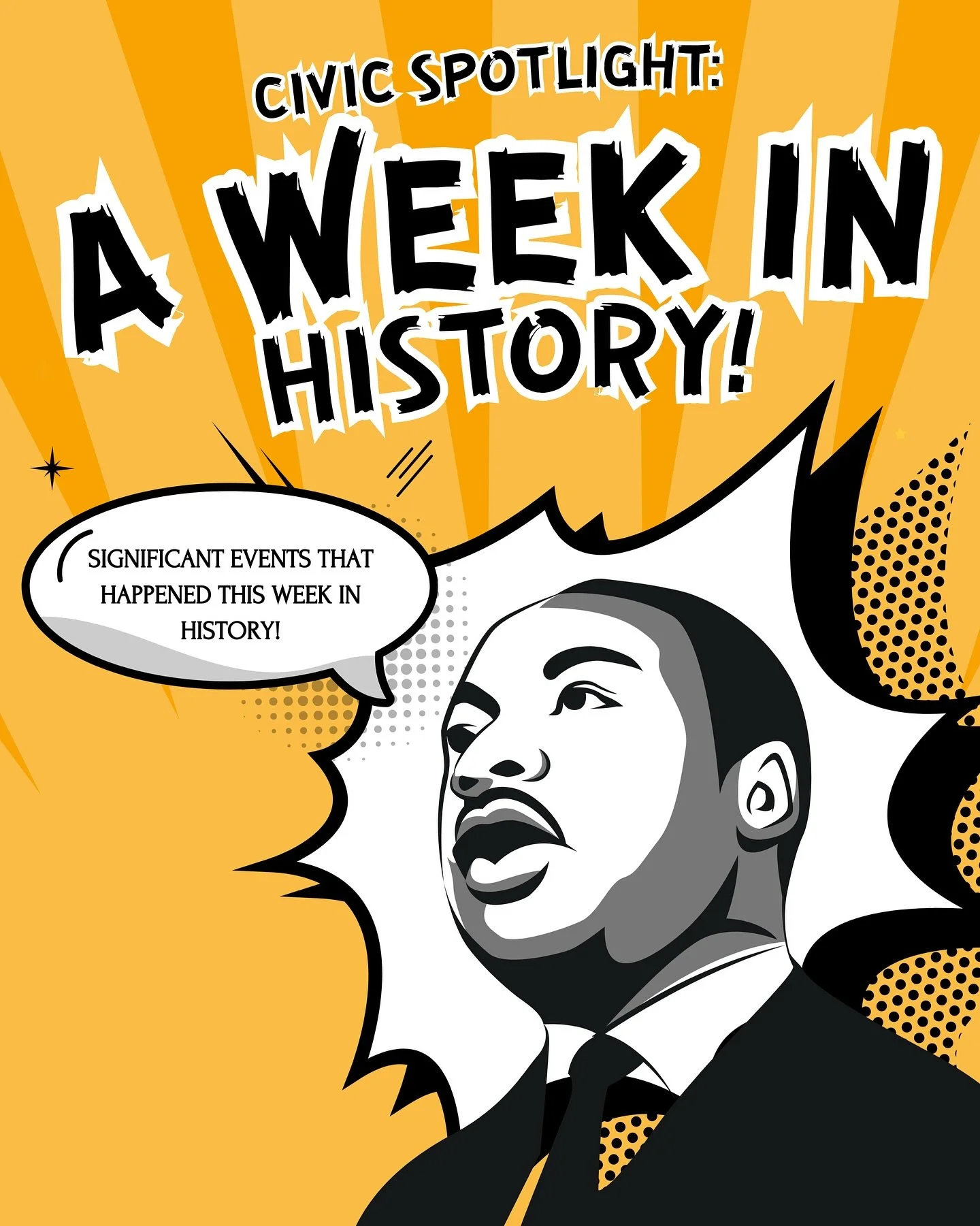 What a wild week in history; hijackings, discoveries, elections, and breakthroughs. Check it out!!📚🤩
&bull;
&bull;
&bull;
#thisweekinhistory #historyfacts #actionacademy #didyouknow #educationalcontent #learnandlead