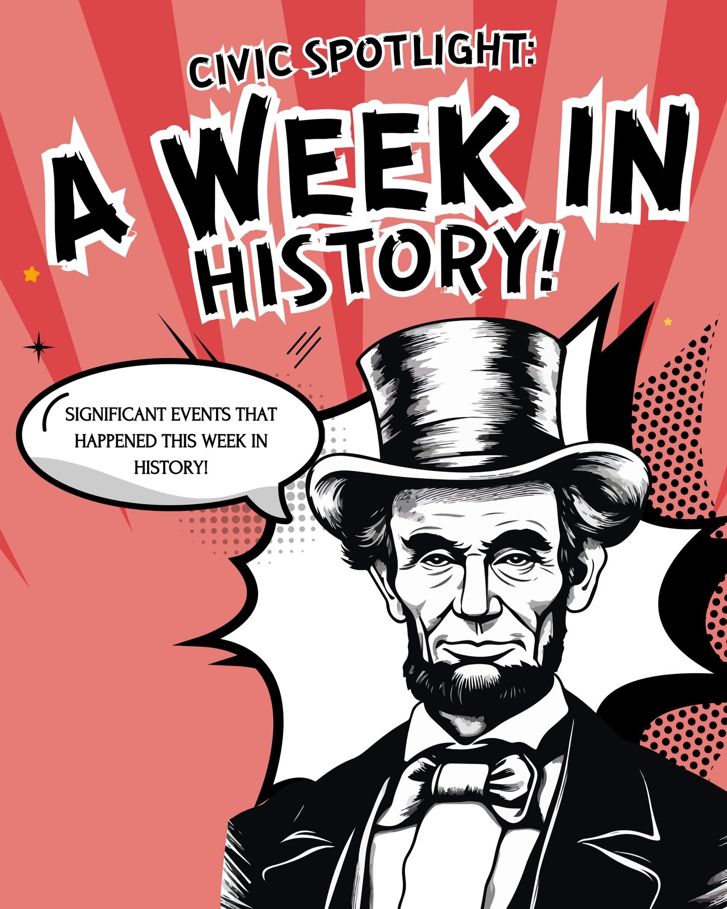 This week in history: moments that shifted laws, rights, and global politics. Swipe to learn what shaped this week!!🤩📚
&bull;
&bull;
&bull;
#actionacademy #civicspotlight #throwback #democracy #history