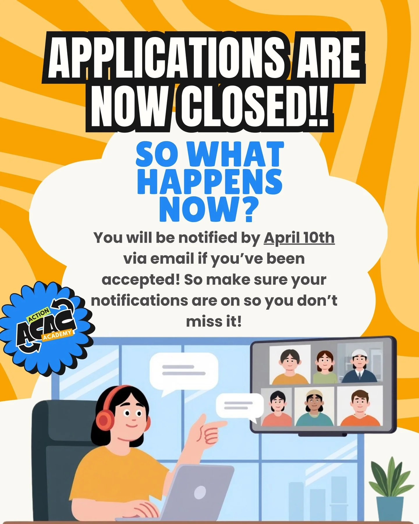 🚨 Applications are now CLOSED!
Thank you to everyone who applied to Action Academy. We&rsquo;re excited to review submissions and connect with the next generation of changemakers. Stay tuned! ✨
&bull;
&bull;
&bull;
#actionacademy #applynow #applicat