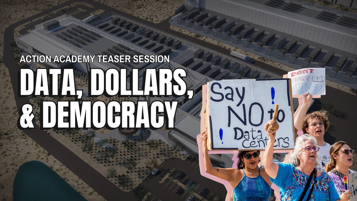 Who controls the data? Who gets the dollars? Who protects democracy?
We&rsquo;re talking about all of it. ⚡
Join us tomorrow for our democracy labs at 3:30pm PT!📚 Link in Bio🔗

#ActionAcademy #DataCenters #Democracy #CivicAction #genz