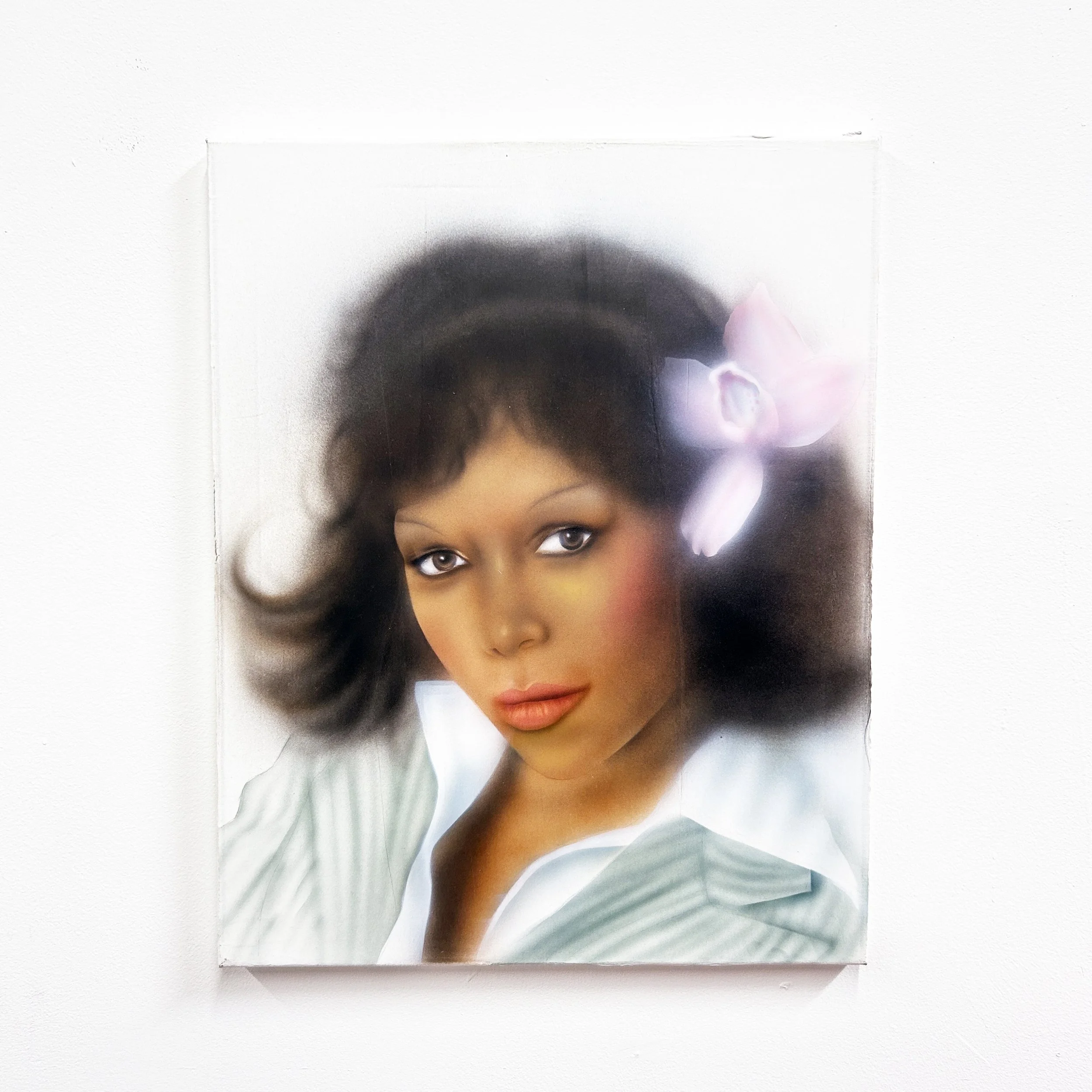 "Dee Dee" - 2026 airbrush on canvas (16"x20")