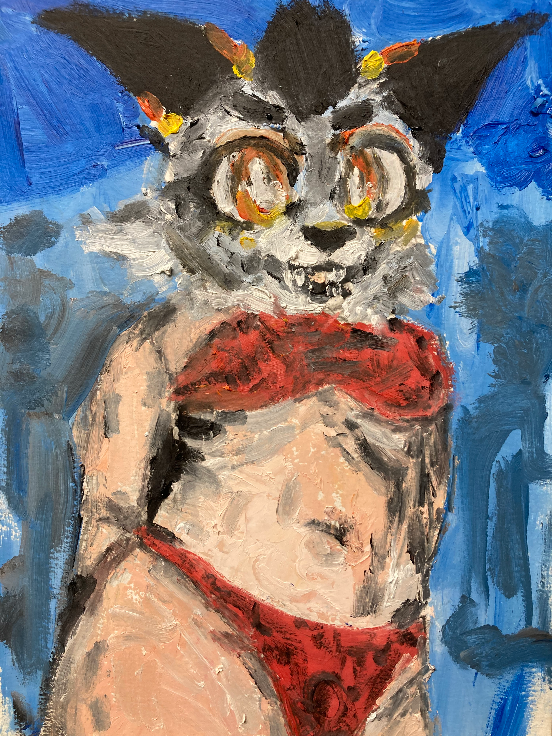 "Untitled" - 2024 oil on paper (9"x12")