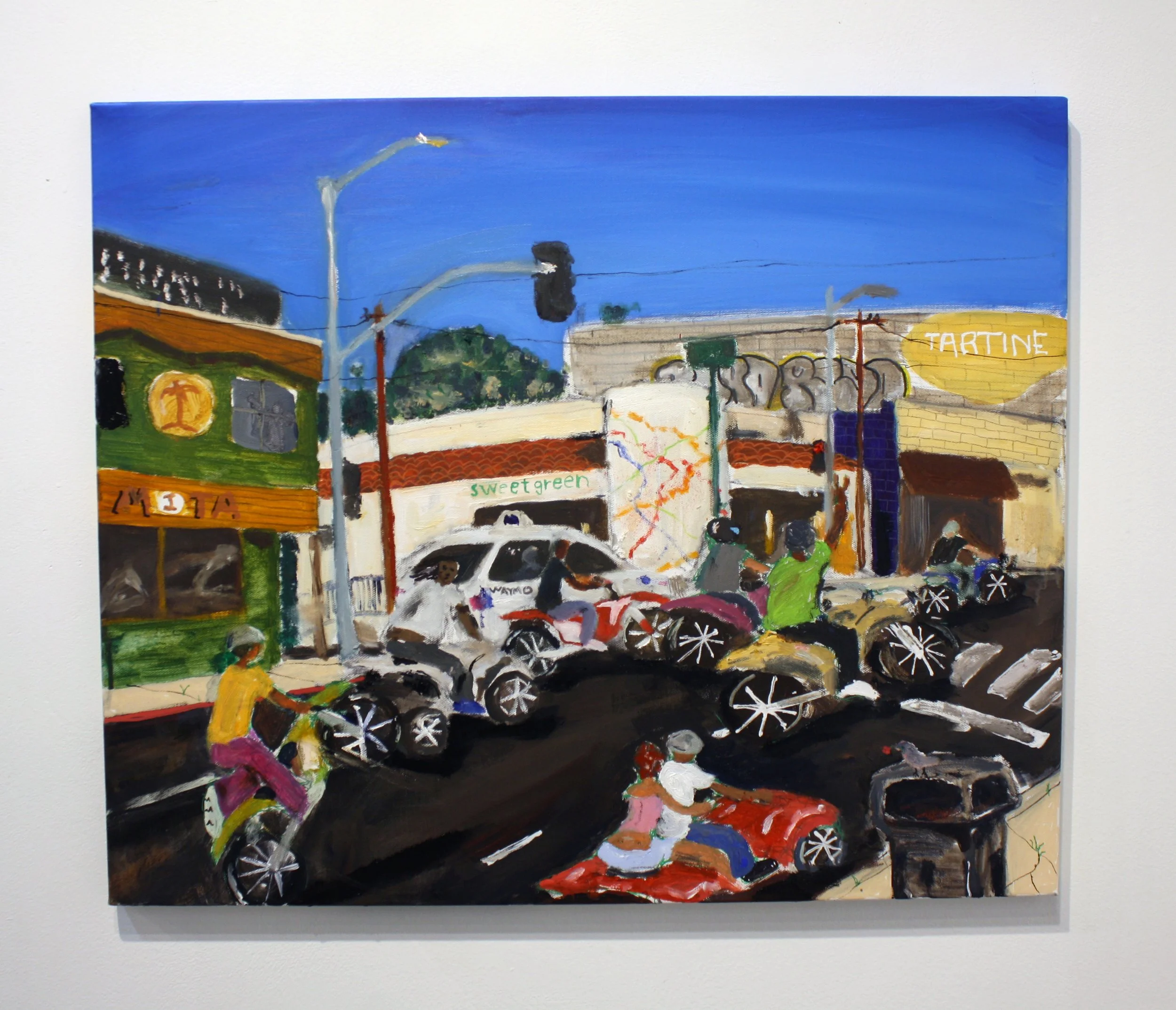 Fuck Waymo. All My Homies Hate Waymo!, 2026
oil on canvas
30"x24"