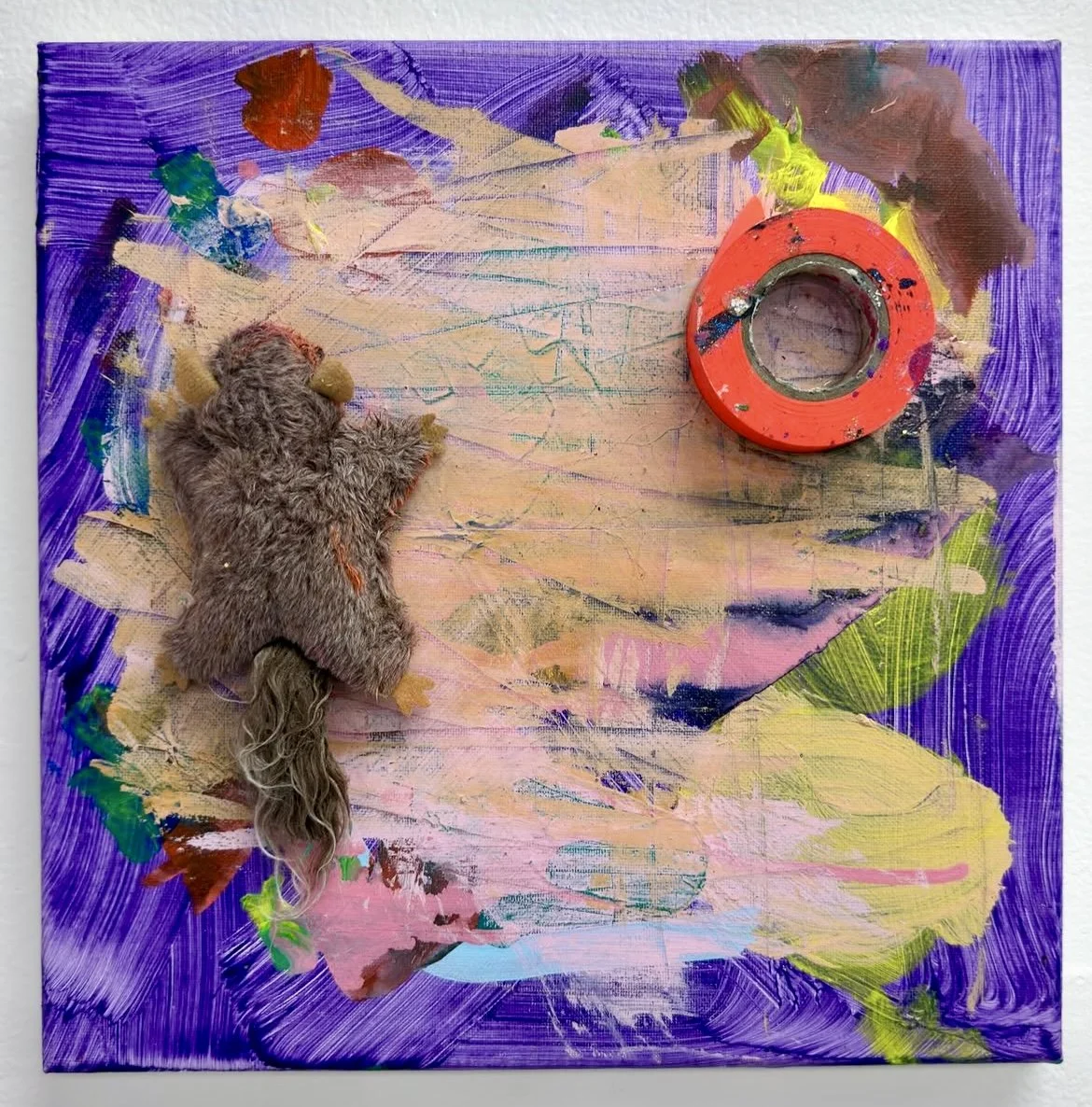 Hannah Beerman - the pink slip isn't always pink, 2026 (12"x12")